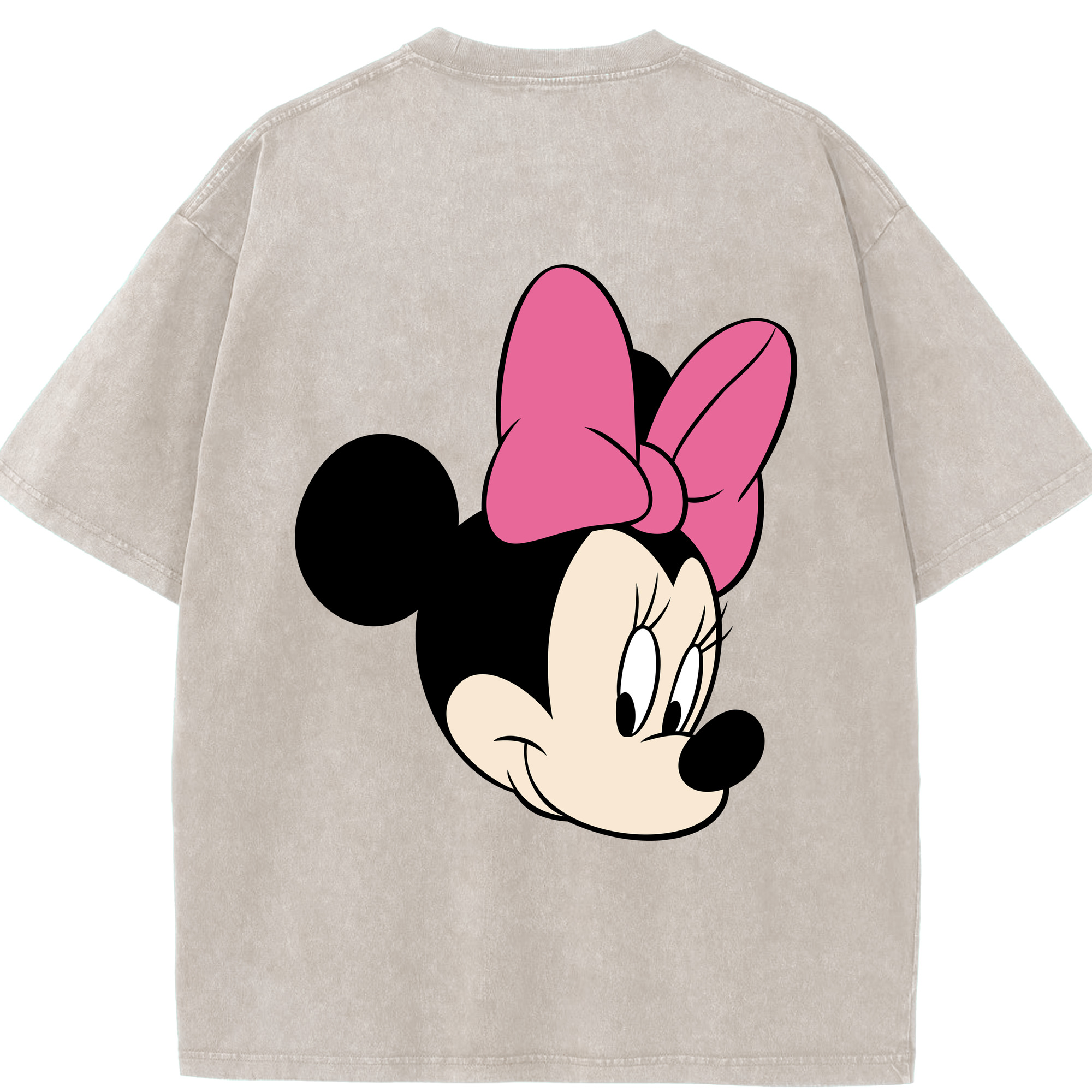 （画像用） ミッキーマウス Mickey Mouse 綿100% ヴィンテージ風 半袖Tシャツ（背面プリント）