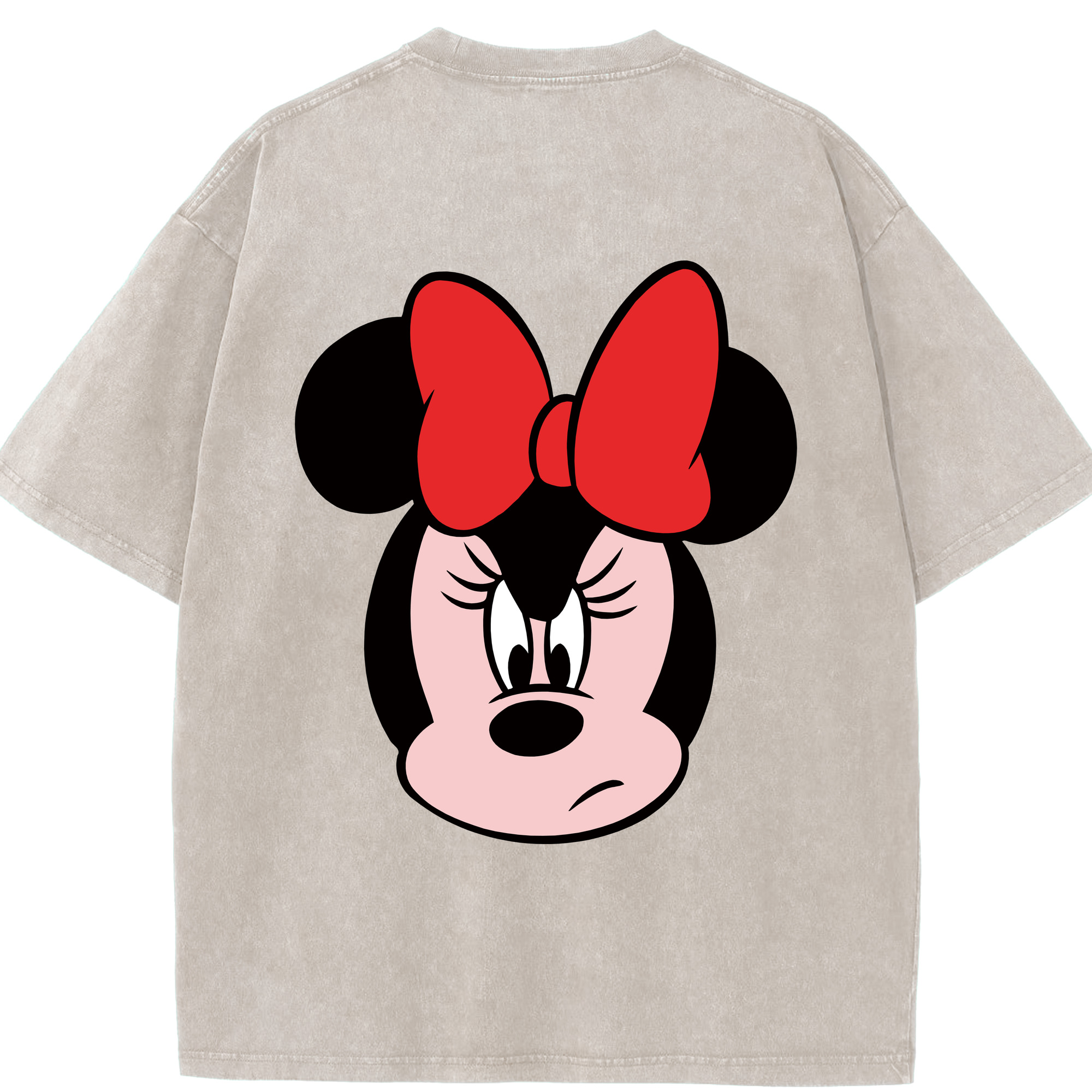 （画像用） ミッキーマウス Mickey Mouse 綿100% ヴィンテージ風 半袖Tシャツ（背面プリント）