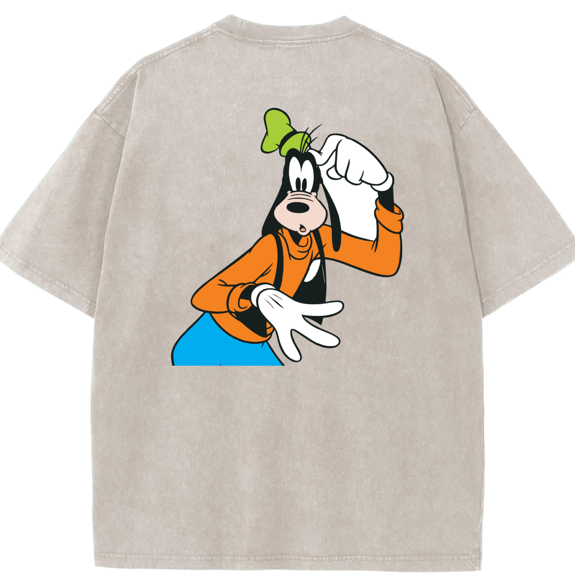 （画像用） ミッキーマウス Mickey Mouse 綿100% ヴィンテージ風 半袖Tシャツ（背面プリント）
