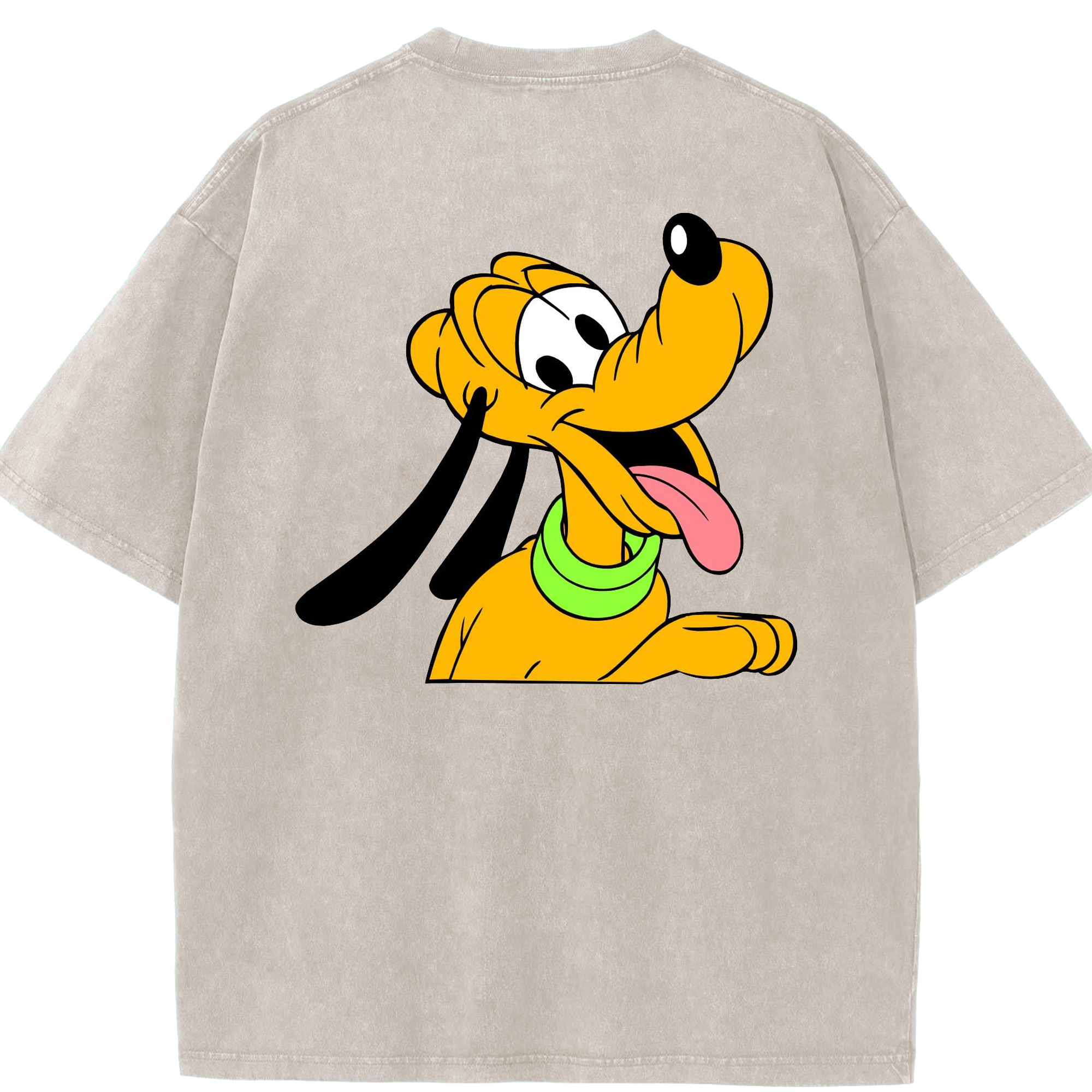 （画像用） ミッキーマウス Mickey Mouse 綿100% ヴィンテージ風 半袖Tシャツ（背面プリント）