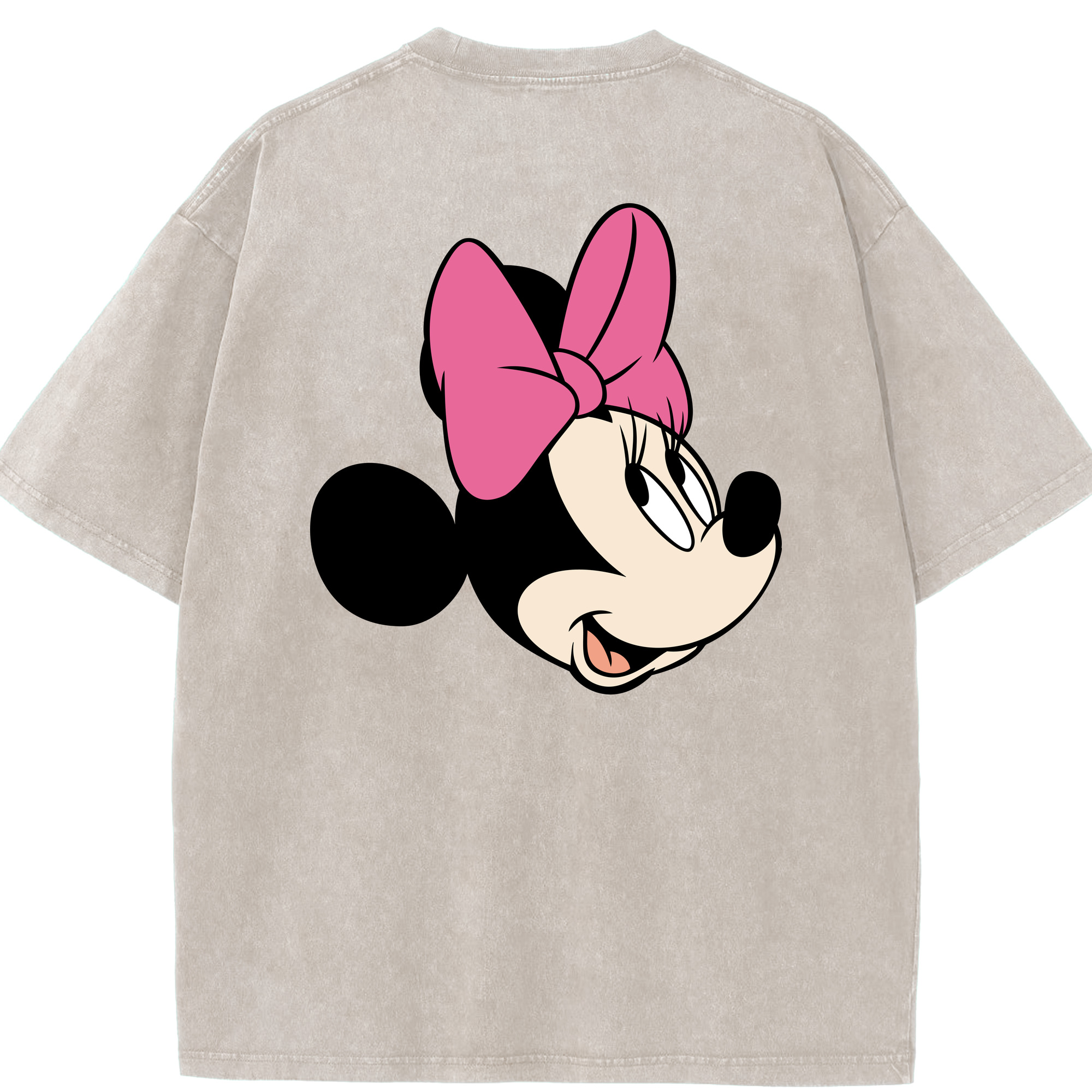 （画像用） ミッキーマウス Mickey Mouse 綿100% ヴィンテージ風 半袖Tシャツ（背面プリント）