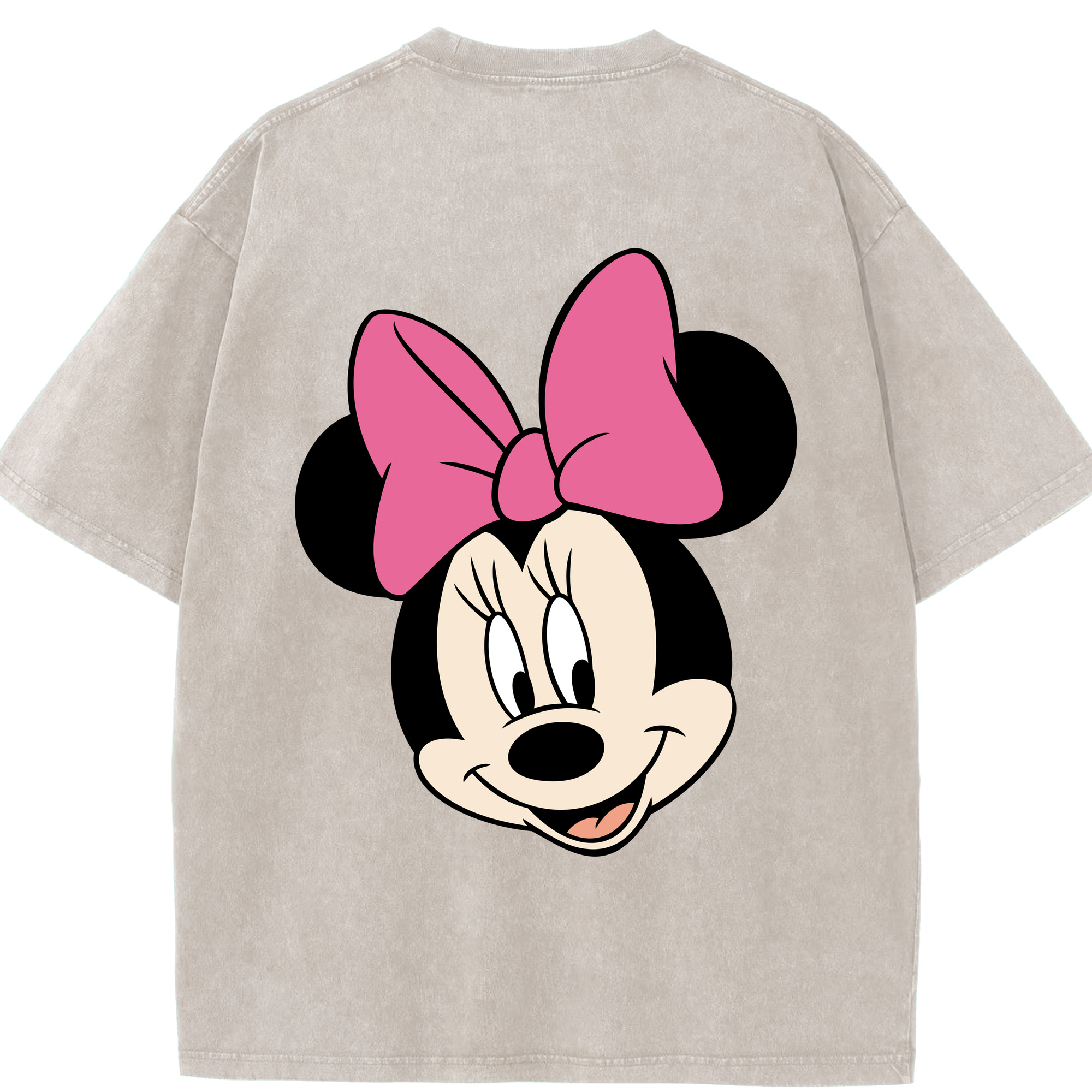 （画像用） ミッキーマウス Mickey Mouse 綿100% ヴィンテージ風 半袖Tシャツ（背面プリント）