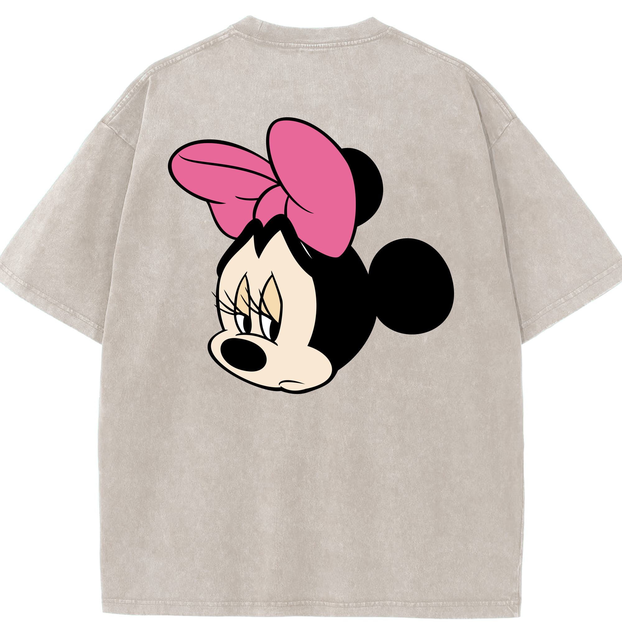 （画像用） ミッキーマウス Mickey Mouse 綿100% ヴィンテージ風 半袖Tシャツ（背面プリント）