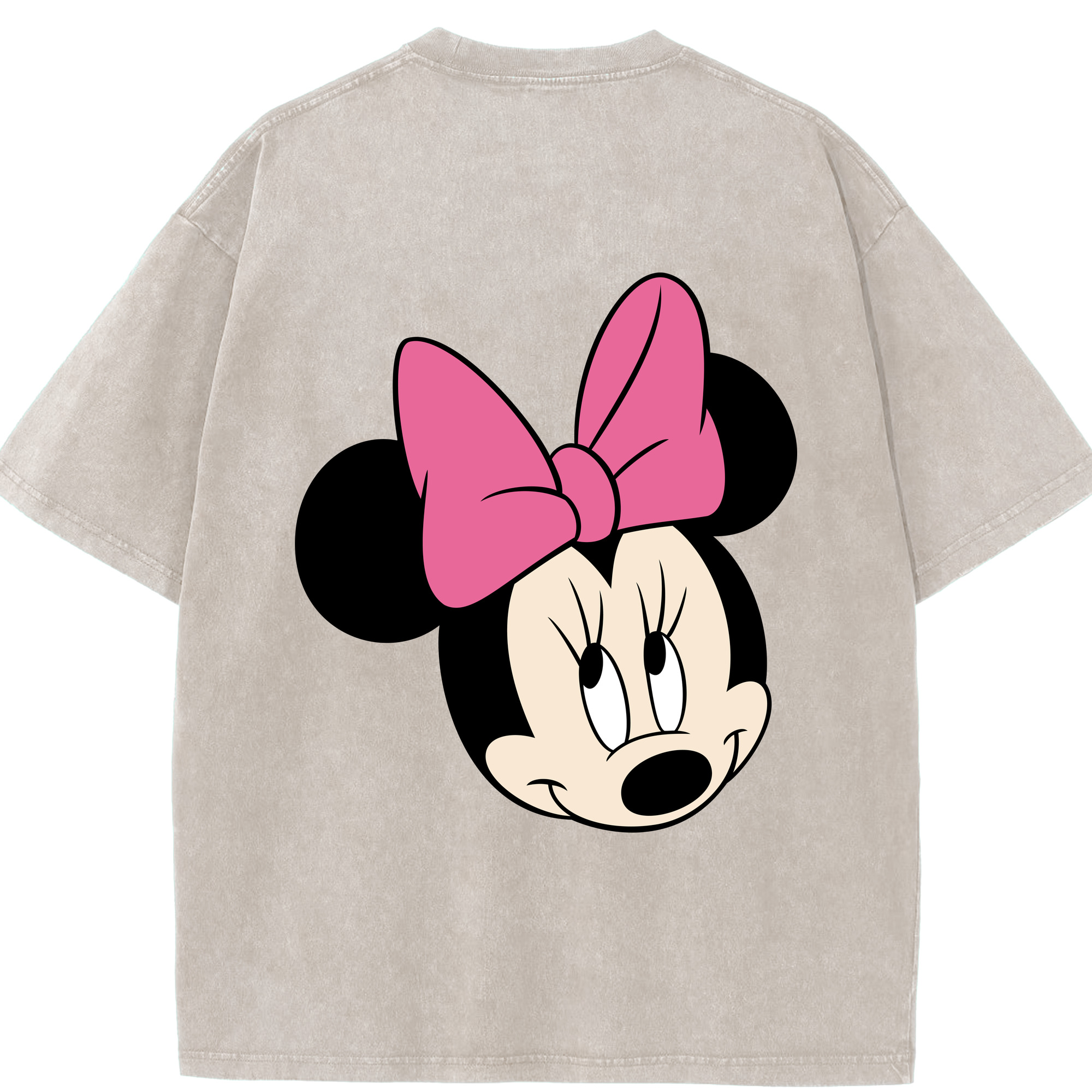 （画像用） ミッキーマウス Mickey Mouse 綿100% ヴィンテージ風 半袖Tシャツ（背面プリント）