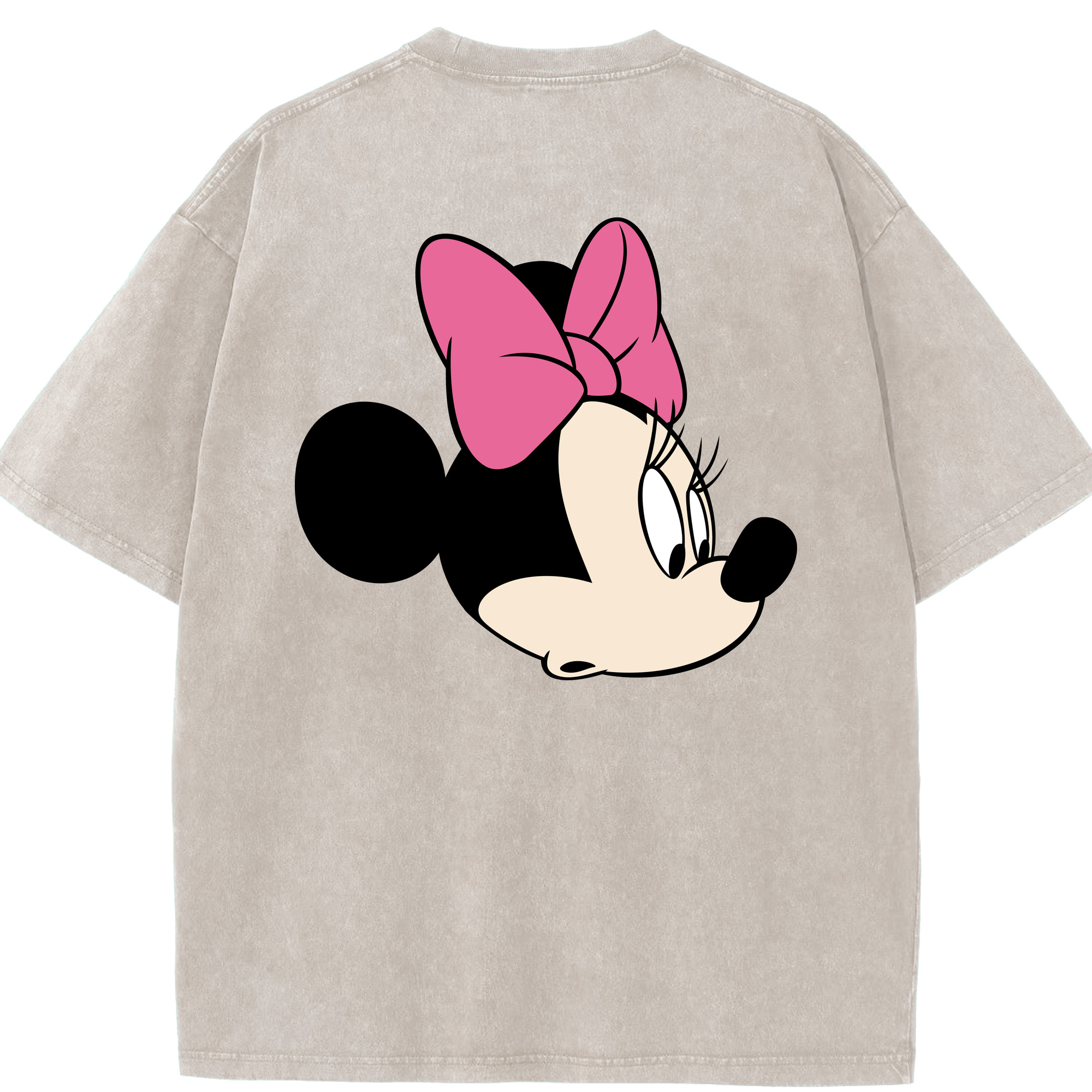 （画像用） ミッキーマウス Mickey Mouse 綿100% ヴィンテージ風 半袖Tシャツ（背面プリント）