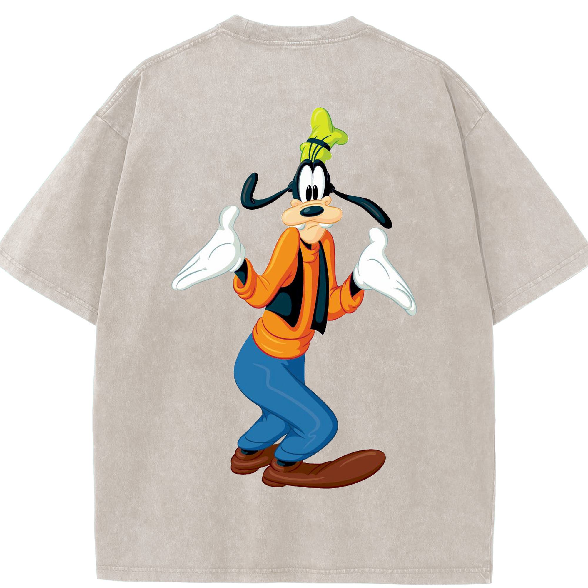 （画像用） ミッキーマウス Mickey Mouse 綿100% ヴィンテージ風 半袖Tシャツ（背面プリント）