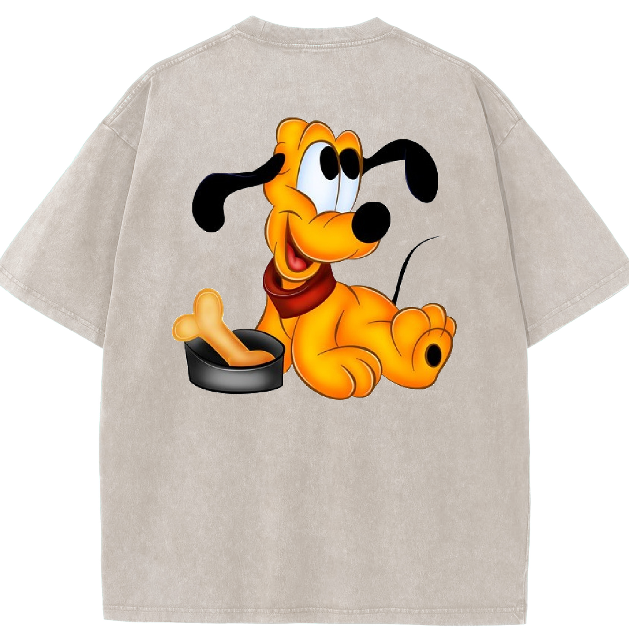 （画像用） ミッキーマウス Mickey Mouse 綿100% ヴィンテージ風 半袖Tシャツ（背面プリント）