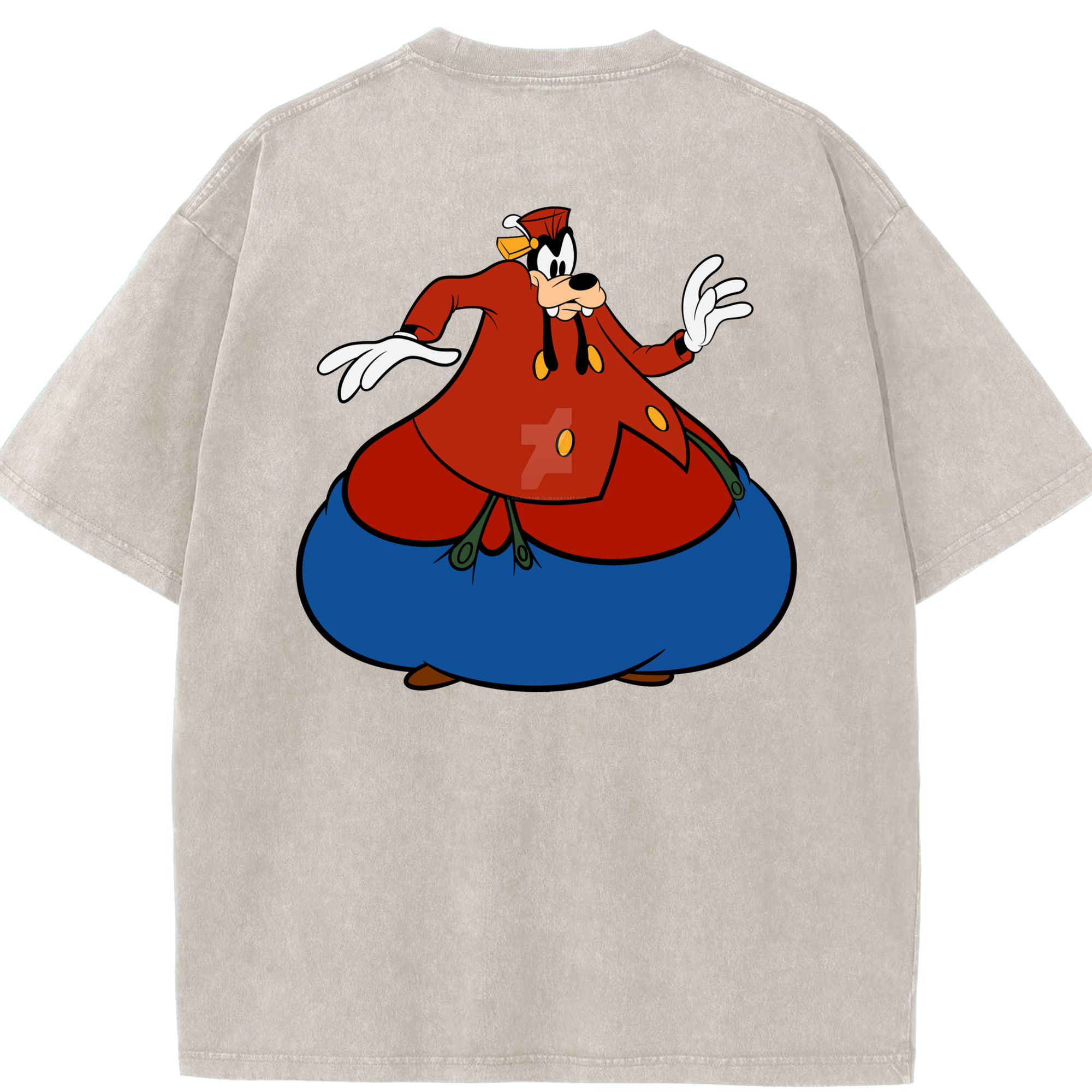 （画像用） ミッキーマウス Mickey Mouse 綿100% ヴィンテージ風 半袖Tシャツ（背面プリント）