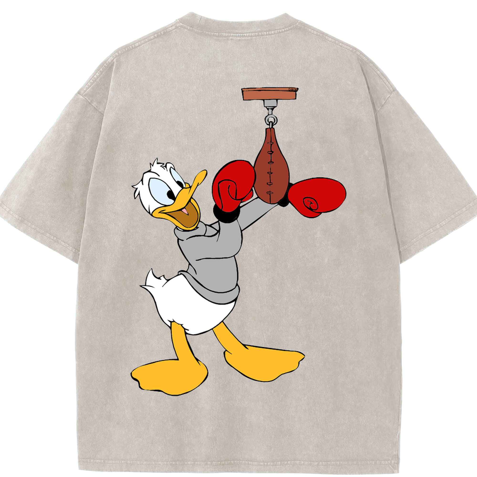 （画像用） ミッキーマウス Mickey Mouse 綿100% ヴィンテージ風 半袖Tシャツ（背面プリント）