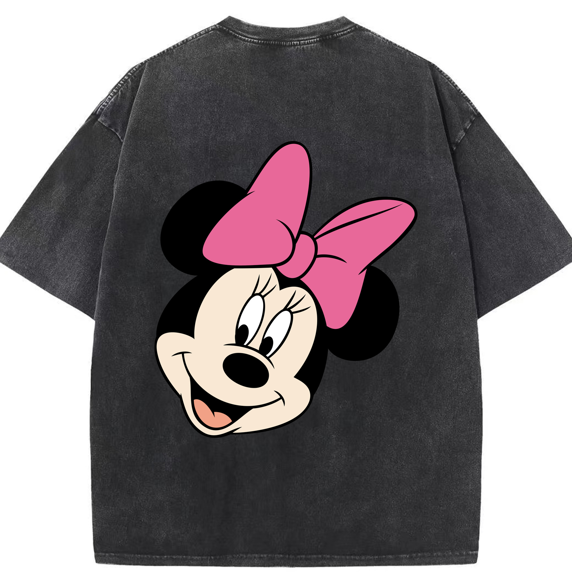 （画像用） ミッキーマウス Mickey Mouse 綿100% ヴィンテージ風 半袖Tシャツ（背面プリント）