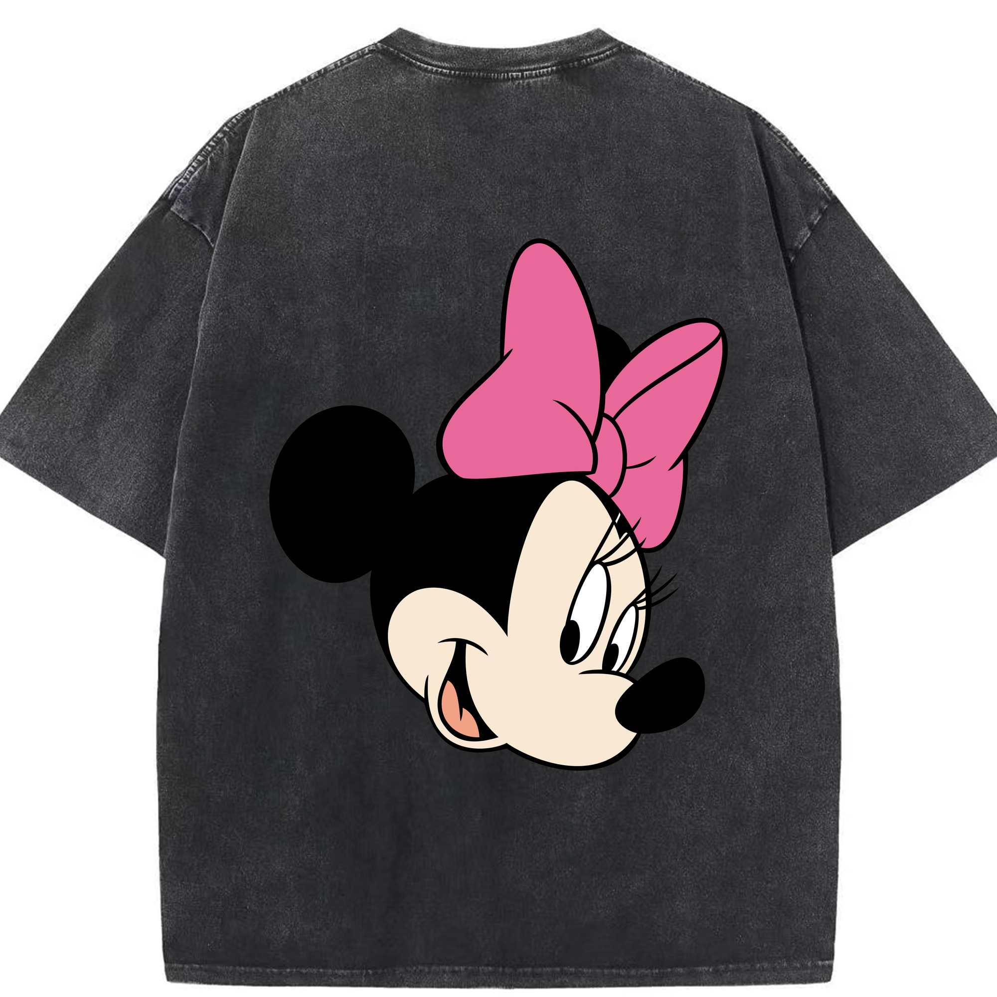 （画像用） ミッキーマウス Mickey Mouse 綿100% ヴィンテージ風 半袖Tシャツ（背面プリント）