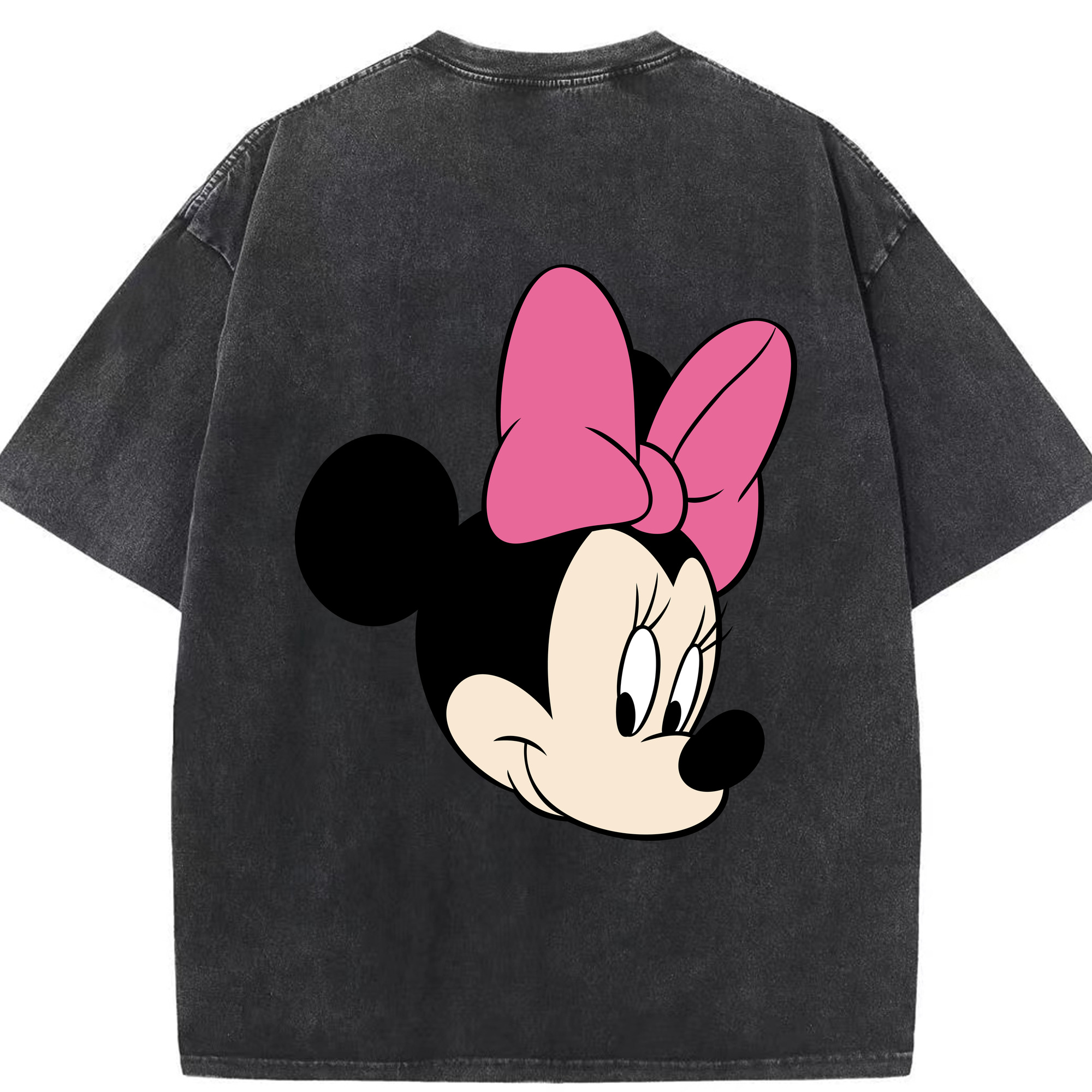 （画像用） ミッキーマウス Mickey Mouse 綿100% ヴィンテージ風 半袖Tシャツ（背面プリント）
