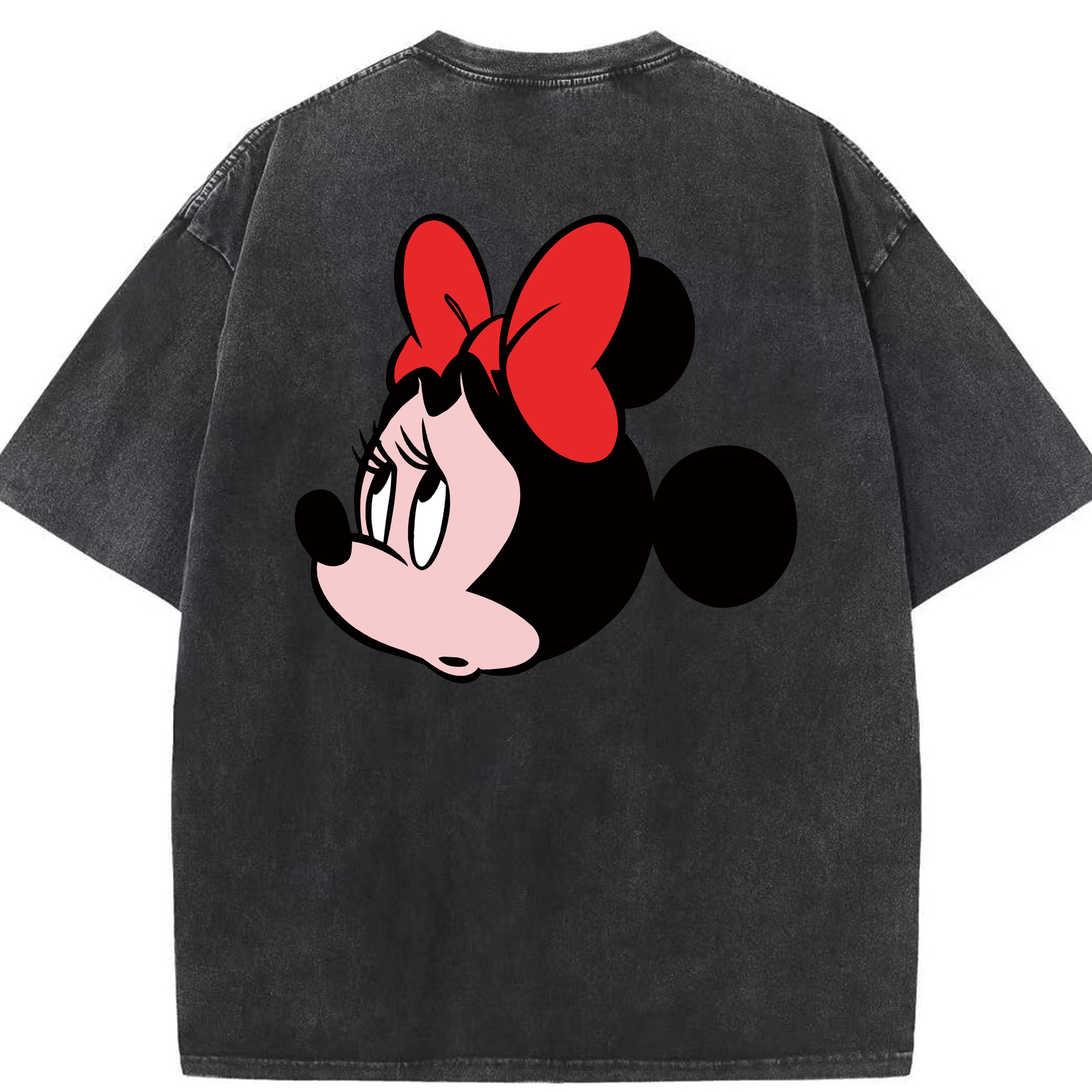 （画像用） ミッキーマウス Mickey Mouse 綿100% ヴィンテージ風 半袖Tシャツ（背面プリント）