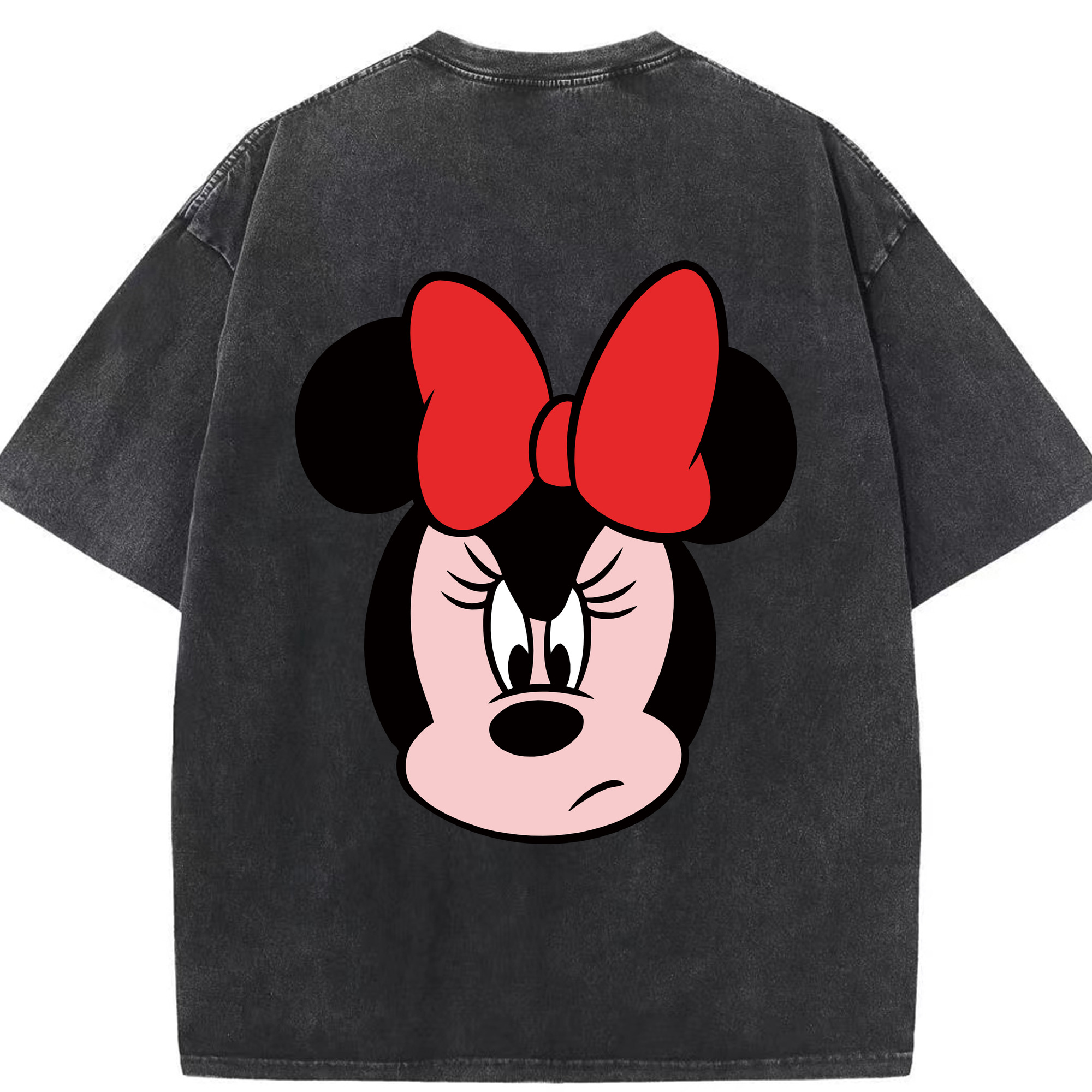 （画像用） ミッキーマウス Mickey Mouse 綿100% ヴィンテージ風 半袖Tシャツ（背面プリント）
