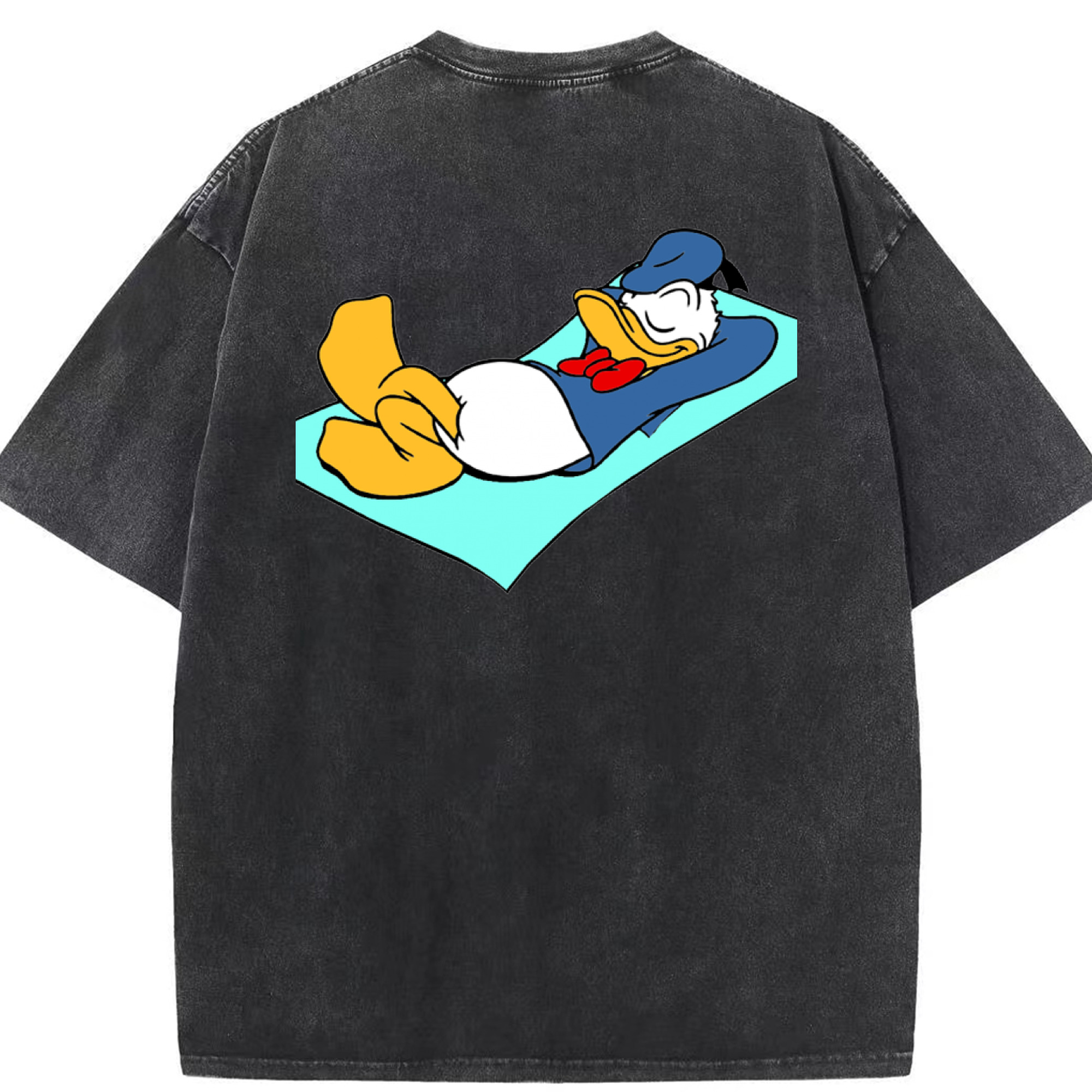 （画像用） ミッキーマウス Mickey Mouse 綿100% ヴィンテージ風 半袖Tシャツ（背面プリント）