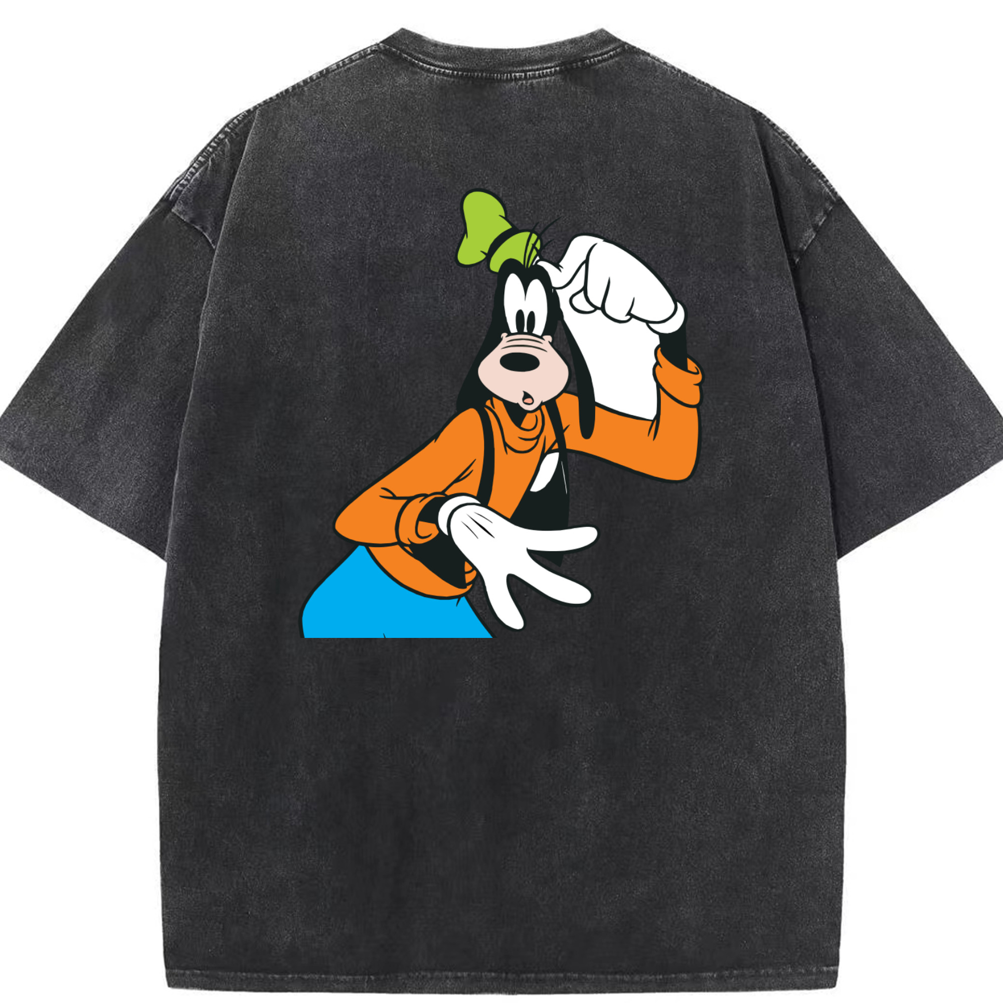 （画像用） ミッキーマウス Mickey Mouse 綿100% ヴィンテージ風 半袖Tシャツ（背面プリント）
