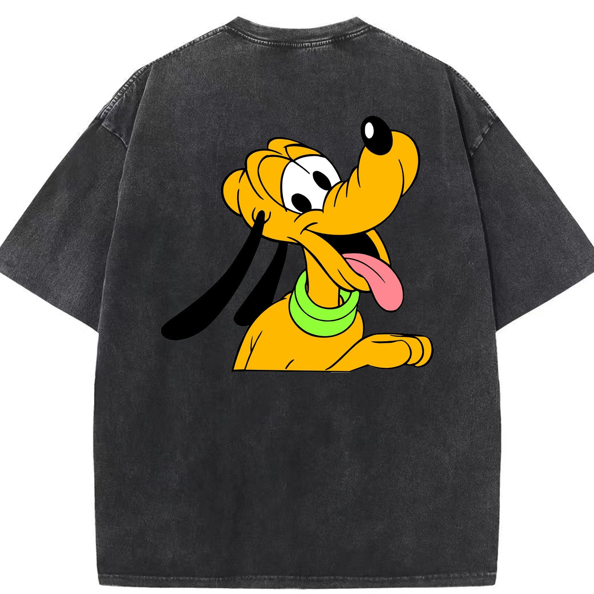 （画像用） ミッキーマウス Mickey Mouse 綿100% ヴィンテージ風 半袖Tシャツ（背面プリント）