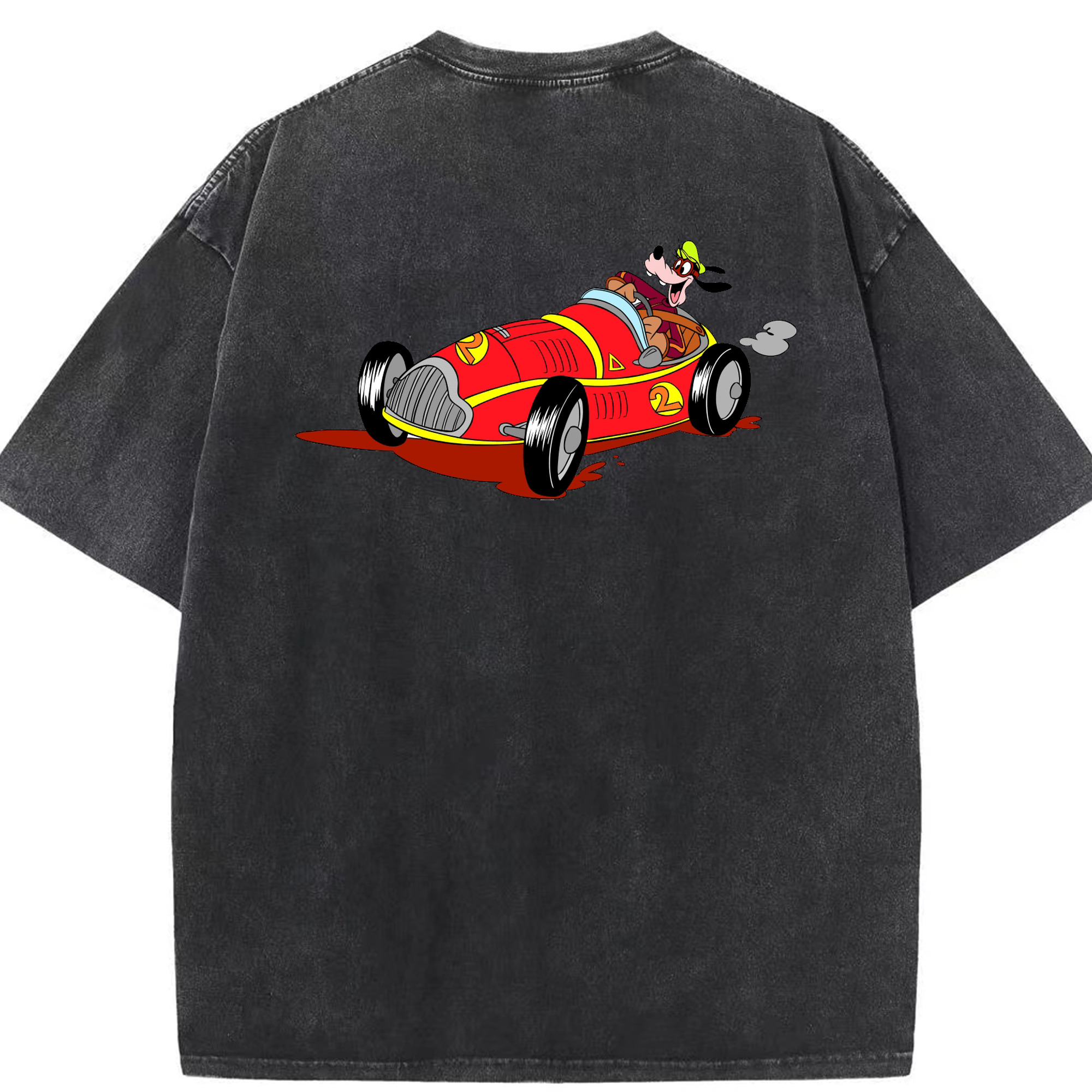 （画像用） ミッキーマウス Mickey Mouse 綿100% ヴィンテージ風 半袖Tシャツ（背面プリント）