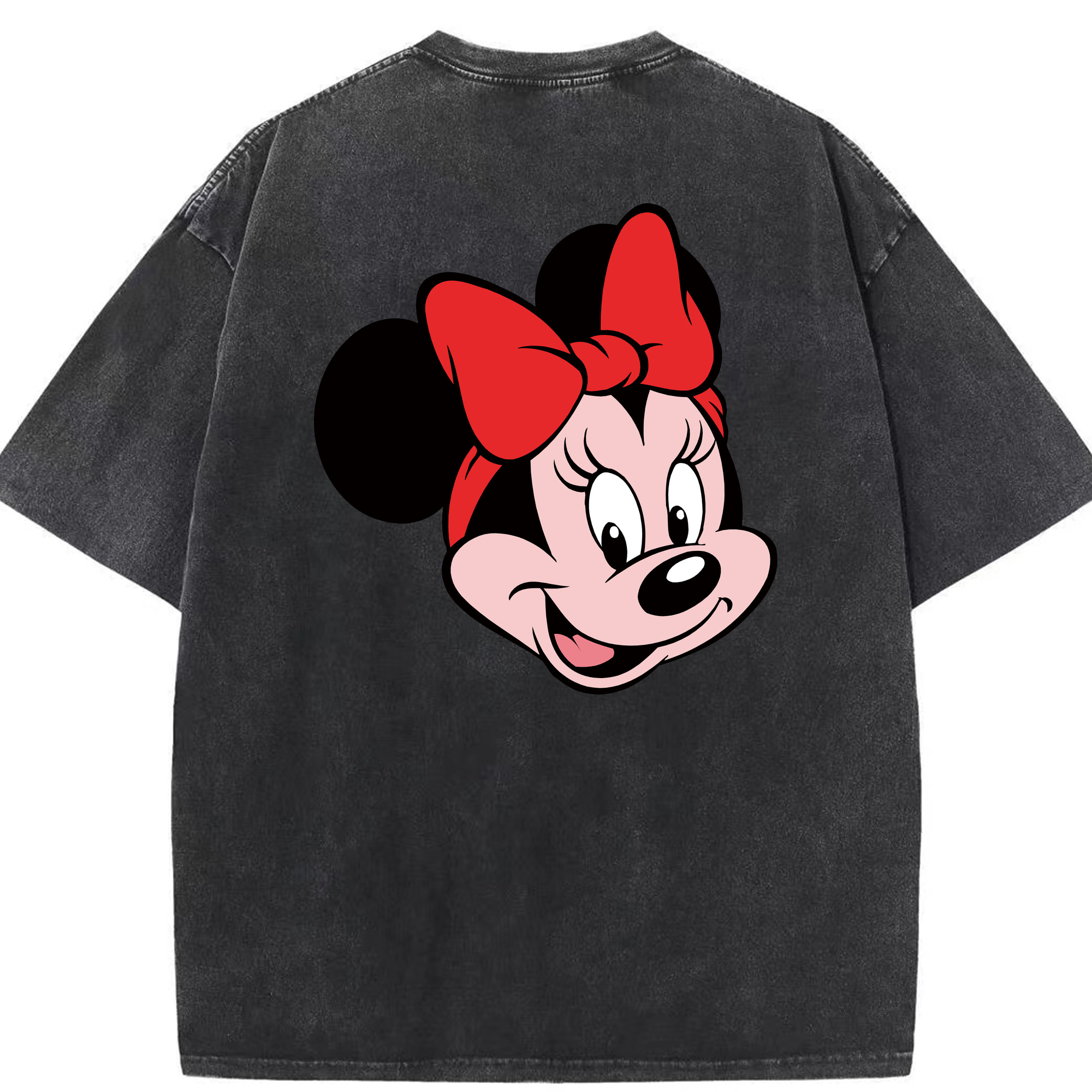 （画像用） ミッキーマウス Mickey Mouse 綿100% ヴィンテージ風 半袖Tシャツ（背面プリント）
