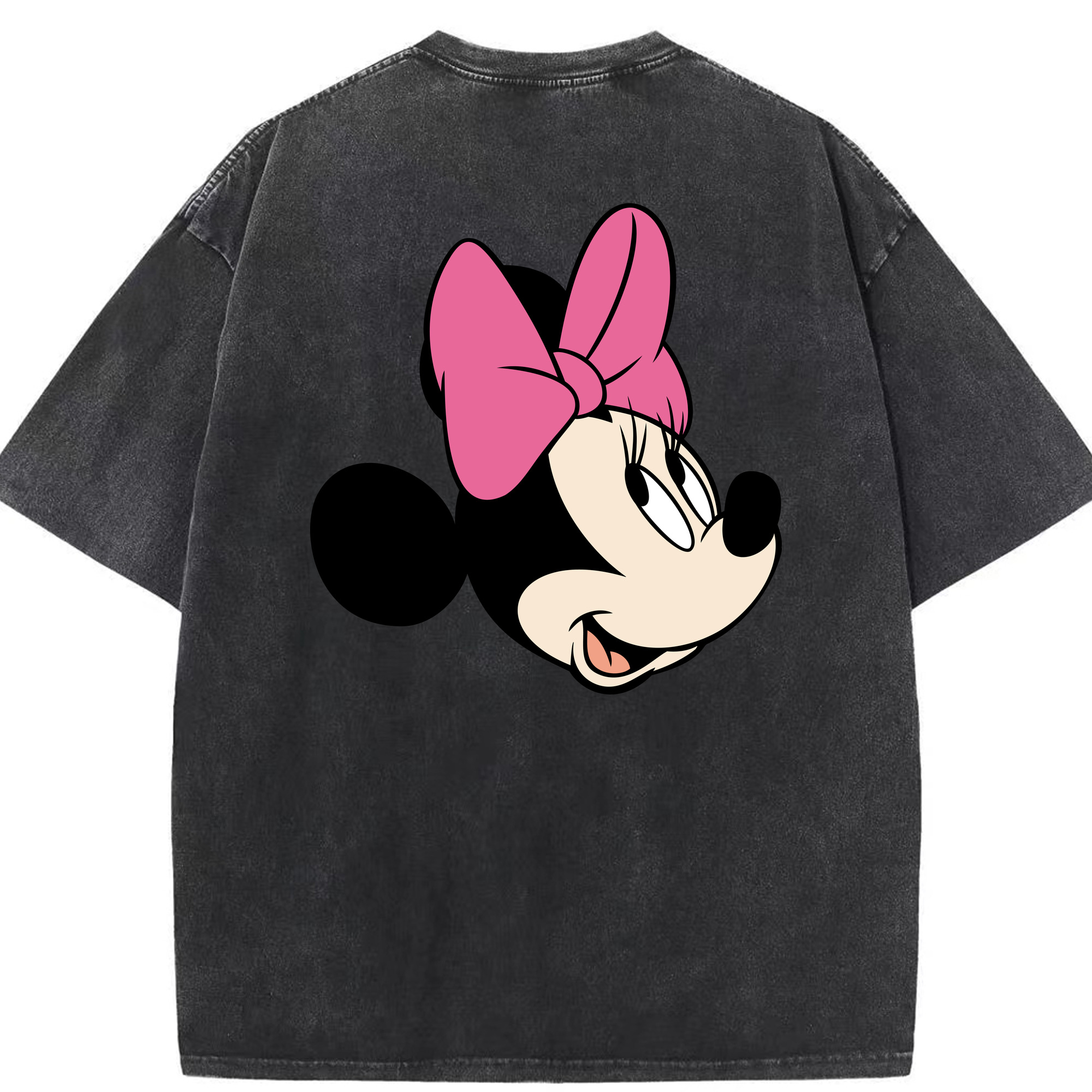 （画像用） ミッキーマウス Mickey Mouse 綿100% ヴィンテージ風 半袖Tシャツ（背面プリント）