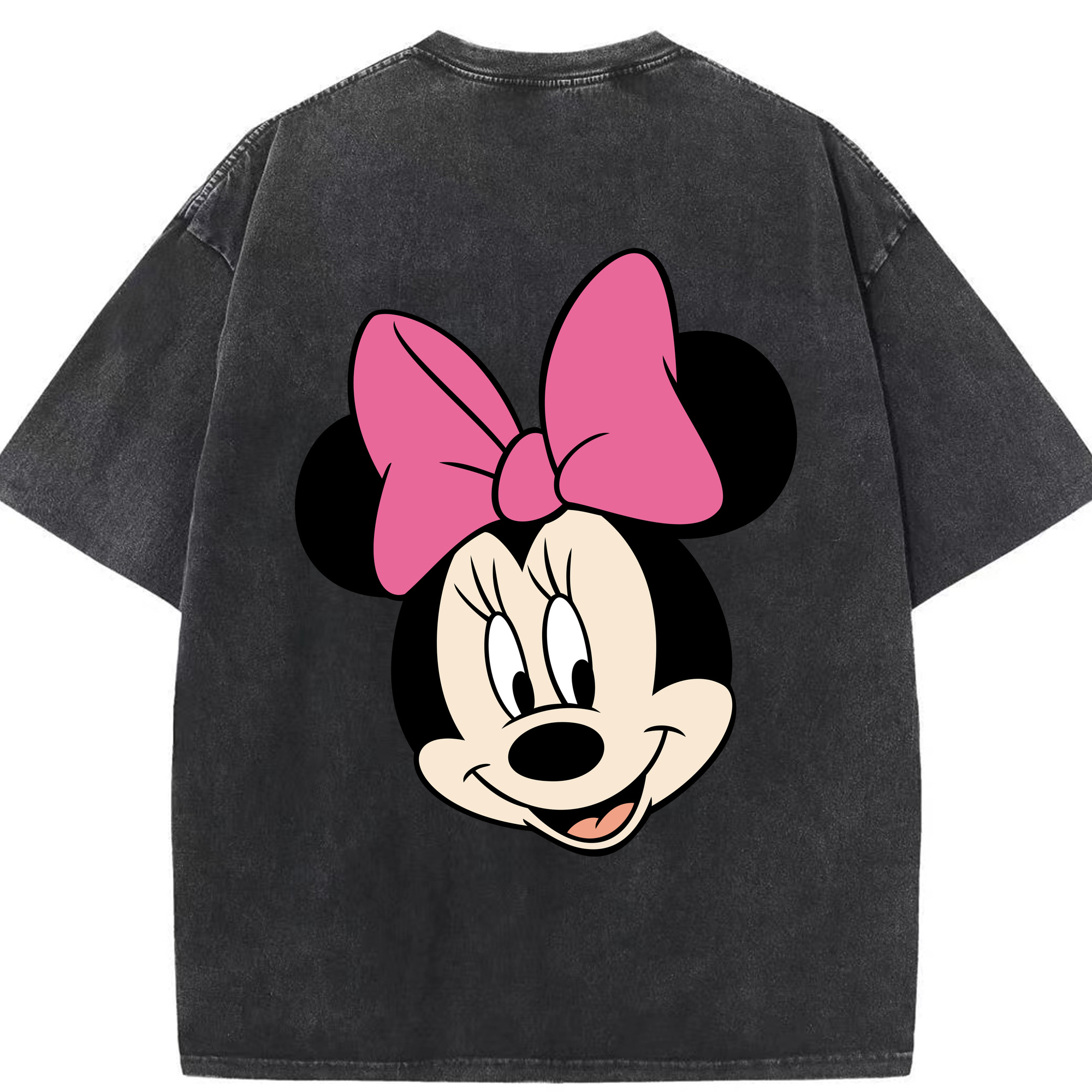 （画像用） ミッキーマウス Mickey Mouse 綿100% ヴィンテージ風 半袖Tシャツ（背面プリント）