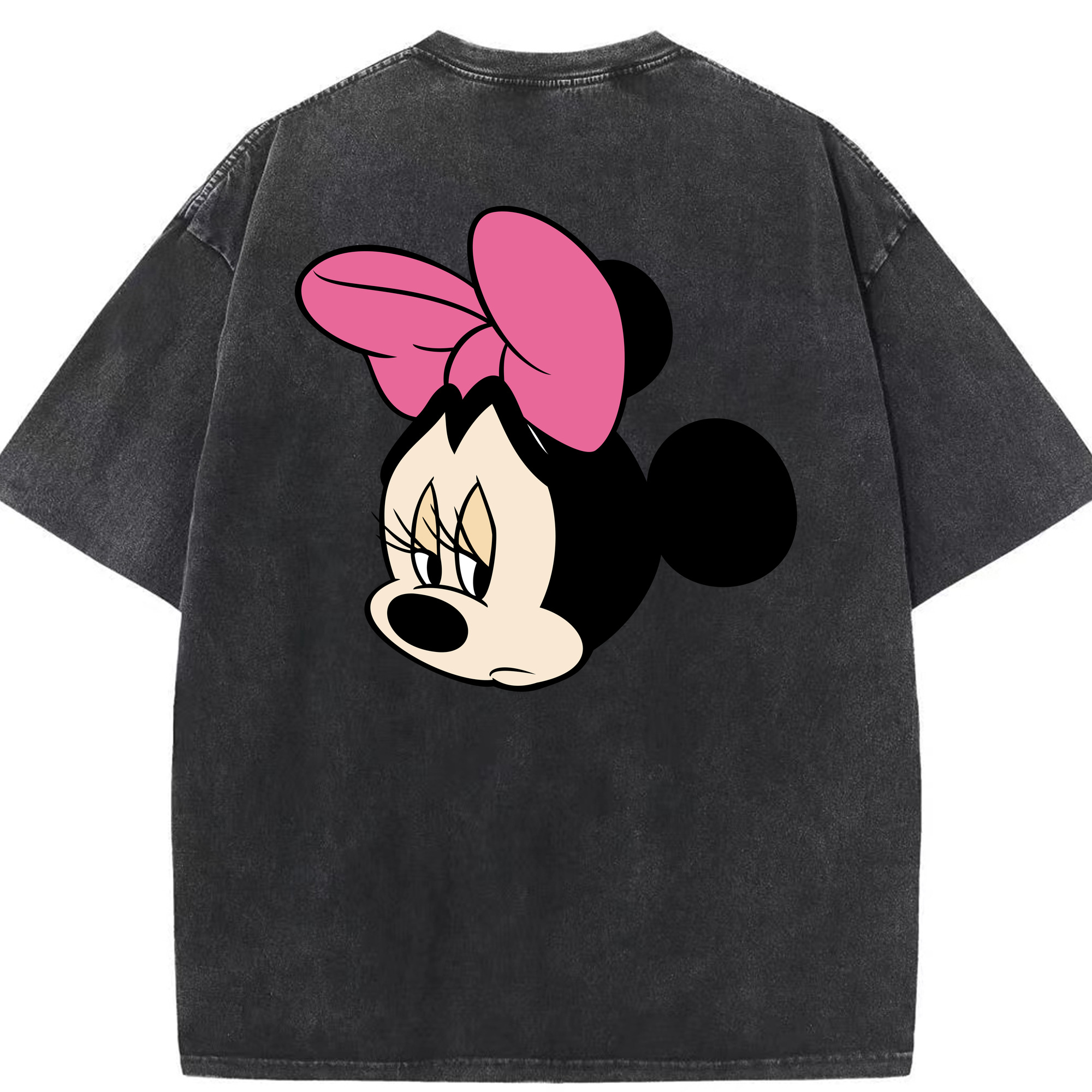 （画像用） ミッキーマウス Mickey Mouse 綿100% ヴィンテージ風 半袖Tシャツ（背面プリント）
