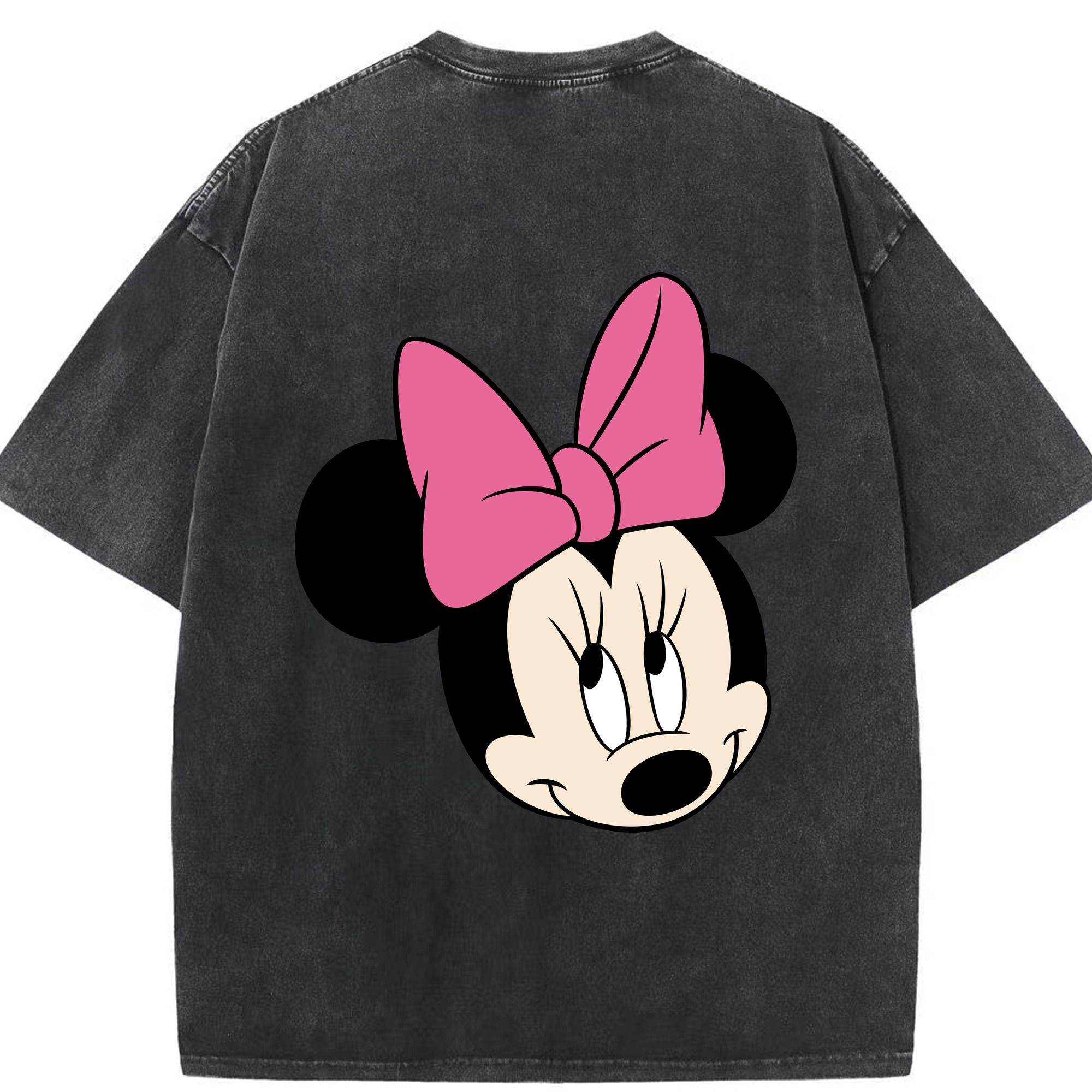 （画像用） ミッキーマウス Mickey Mouse 綿100% ヴィンテージ風 半袖Tシャツ（背面プリント）