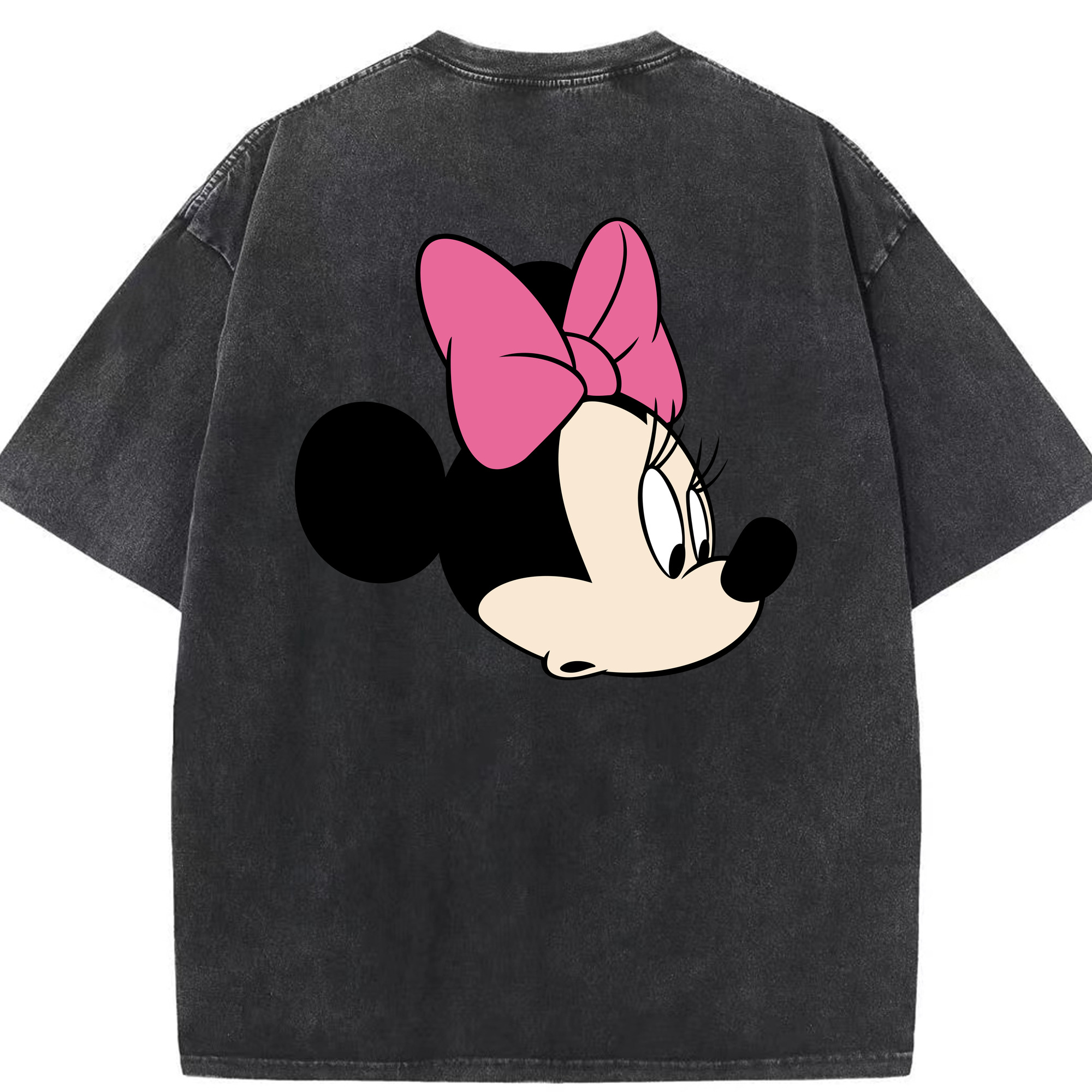 （画像用） ミッキーマウス Mickey Mouse 綿100% ヴィンテージ風 半袖Tシャツ（背面プリント）