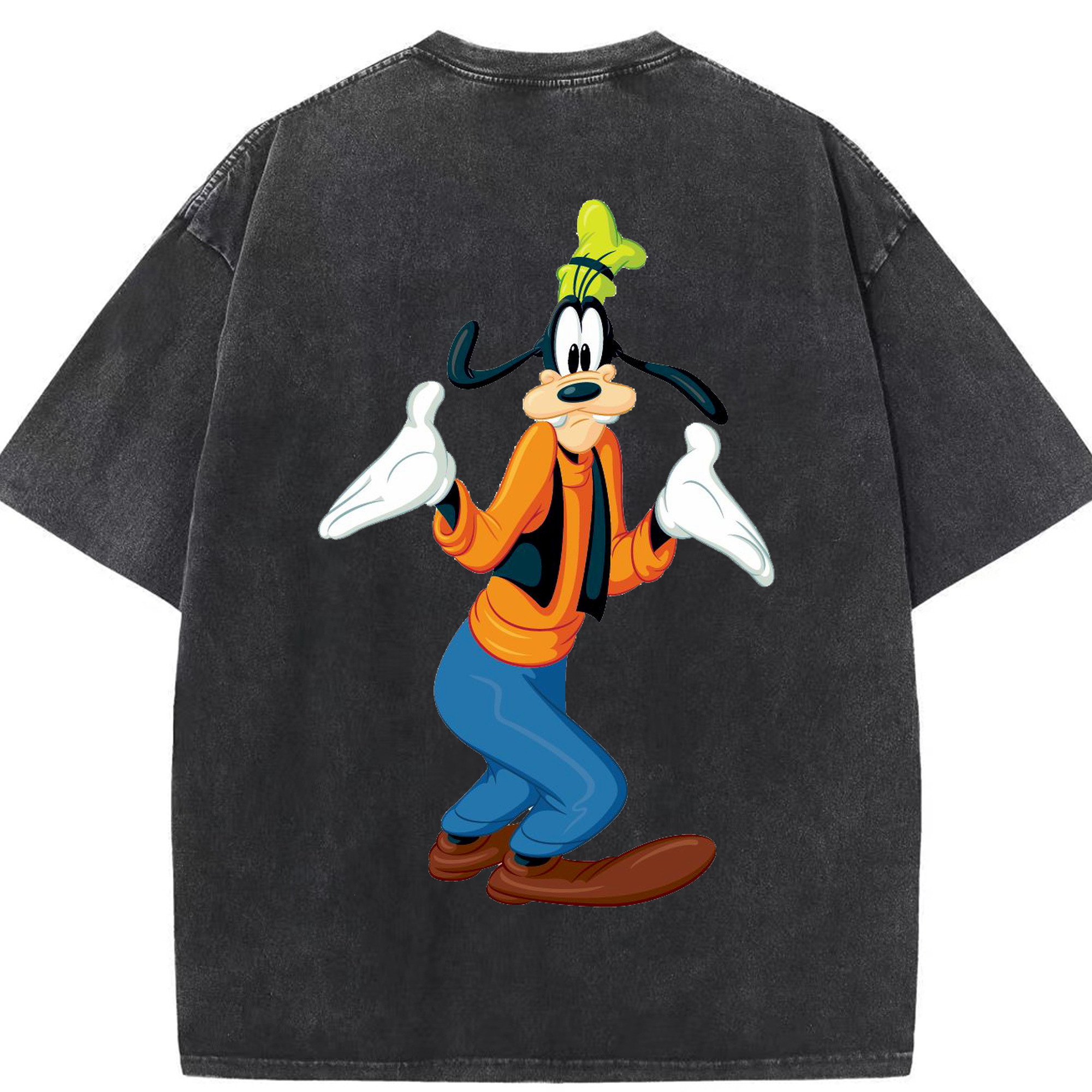 （画像用） ミッキーマウス Mickey Mouse 綿100% ヴィンテージ風 半袖Tシャツ（背面プリント）
