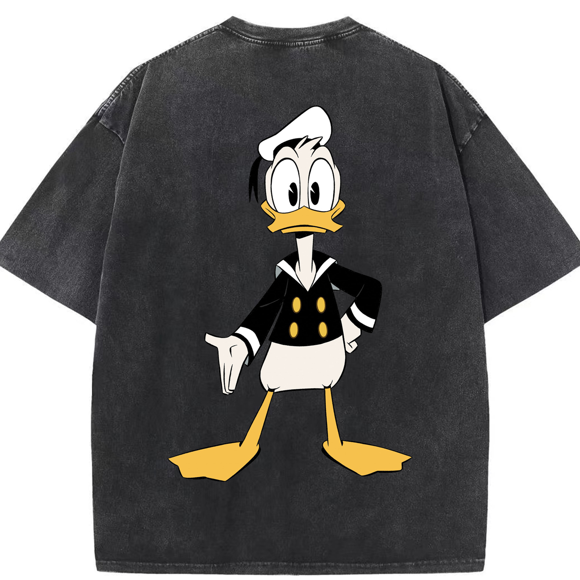 （画像用） ミッキーマウス Mickey Mouse 綿100% ヴィンテージ風 半袖Tシャツ（背面プリント）