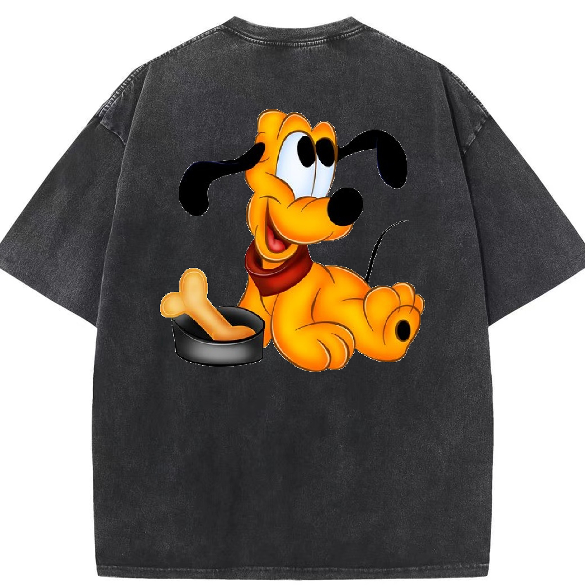 （画像用） ミッキーマウス Mickey Mouse 綿100% ヴィンテージ風 半袖Tシャツ（背面プリント）