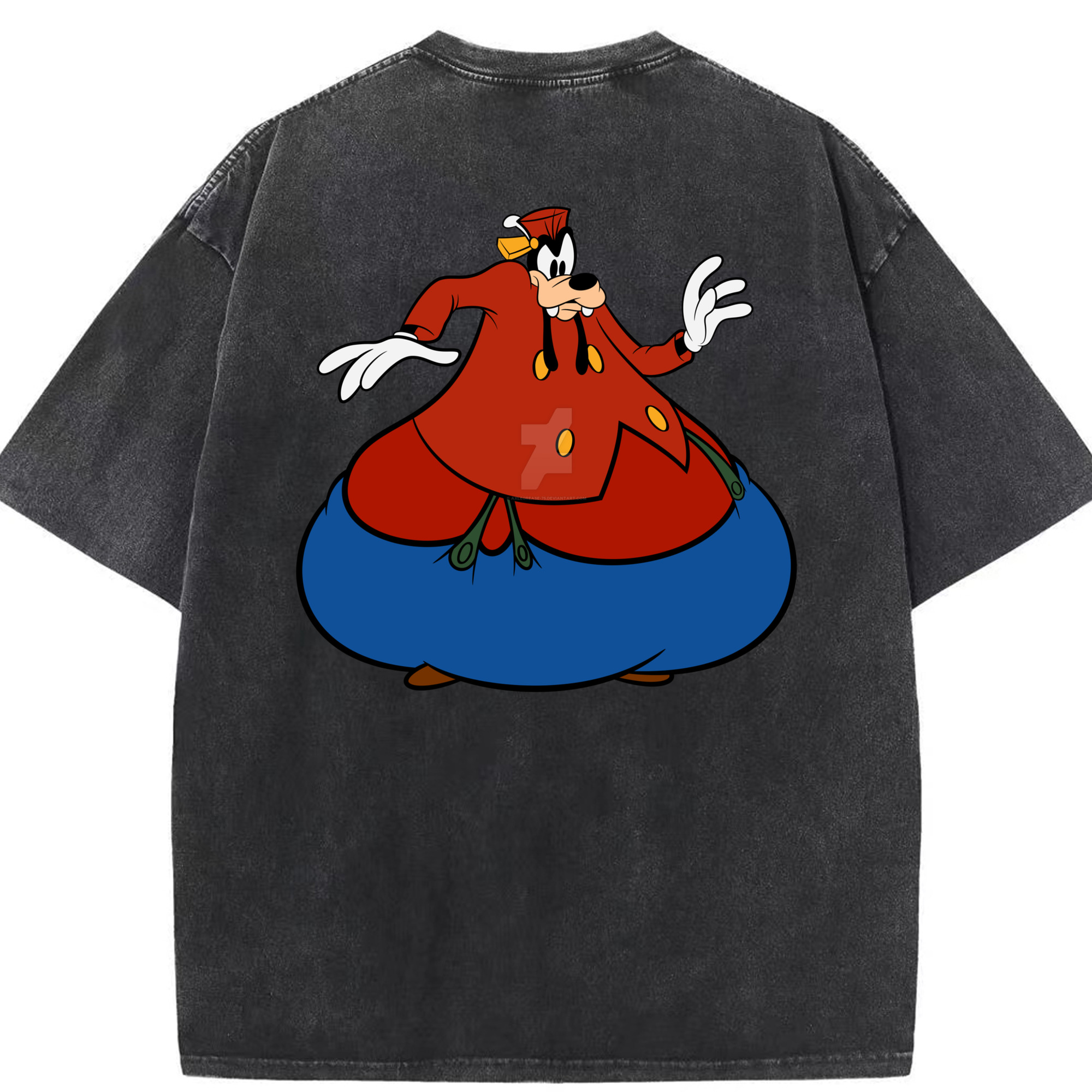 （画像用） ミッキーマウス Mickey Mouse 綿100% ヴィンテージ風 半袖Tシャツ（背面プリント）