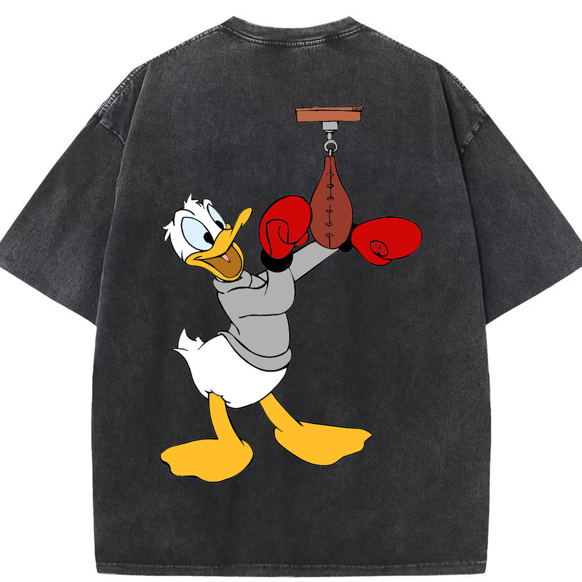 （画像用） ミッキーマウス Mickey Mouse 綿100% ヴィンテージ風 半袖Tシャツ（背面プリント）