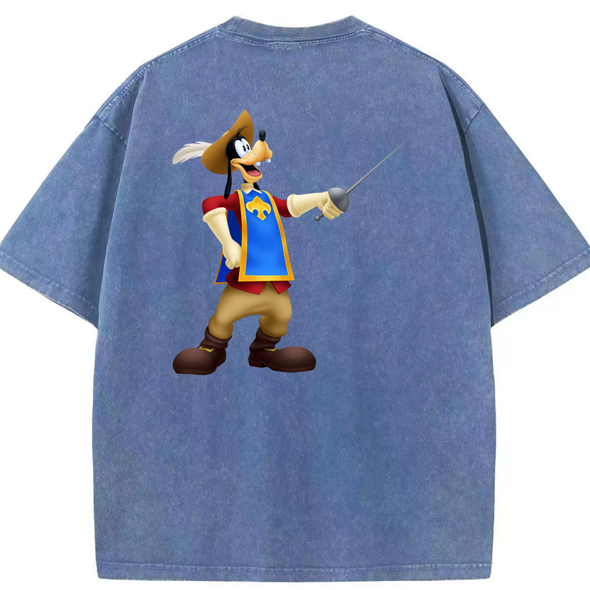（画像用） ミッキーマウス Mickey Mouse 綿100% ヴィンテージ風 半袖Tシャツ（背面プリント）