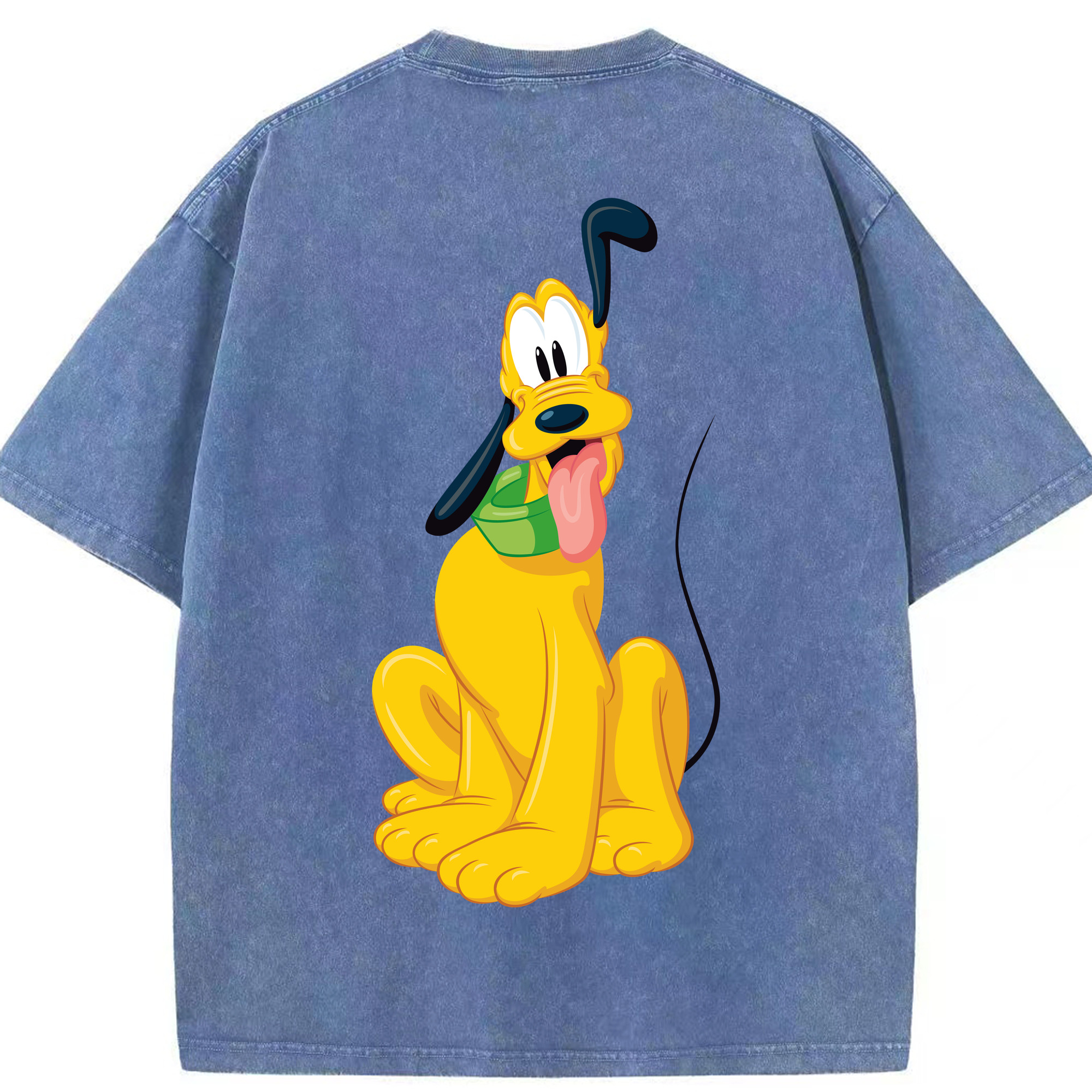 （画像用） ミッキーマウス Mickey Mouse 綿100% ヴィンテージ風 半袖Tシャツ（背面プリント）