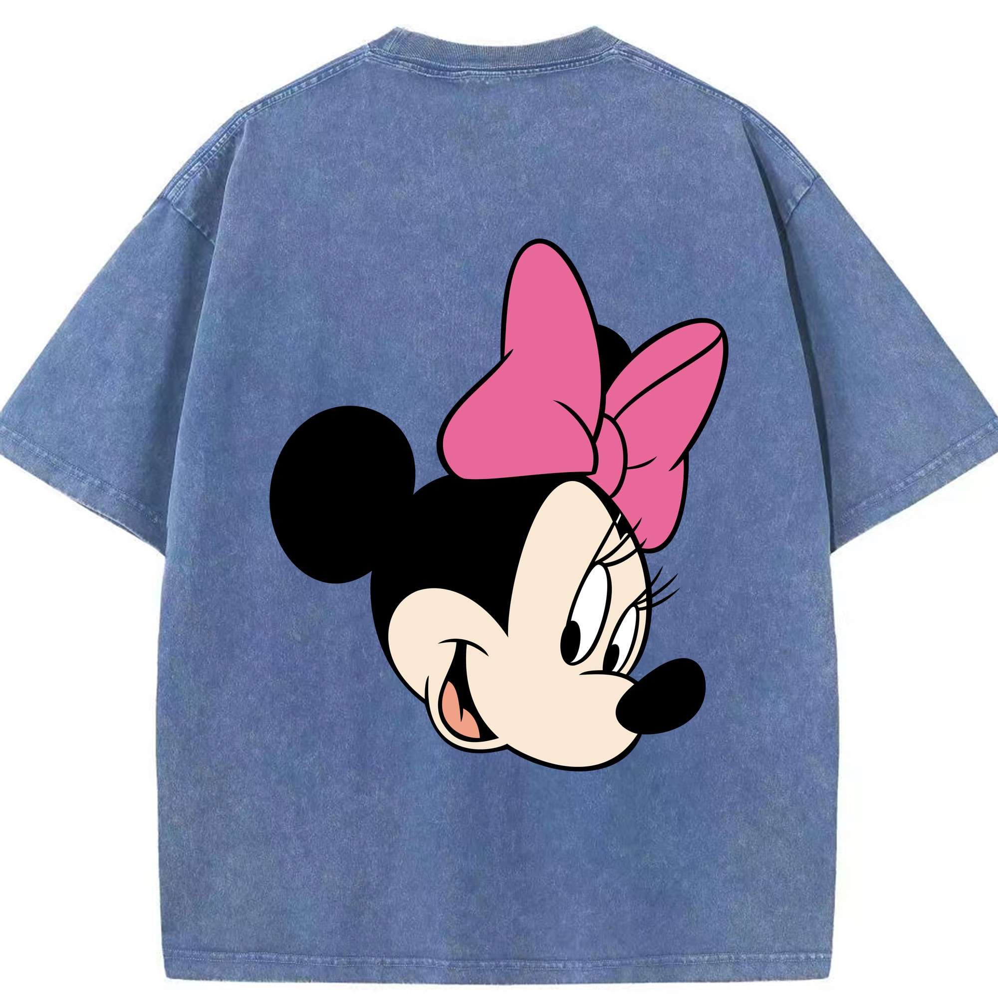 （画像用） ミッキーマウス Mickey Mouse 綿100% ヴィンテージ風 半袖Tシャツ（背面プリント）