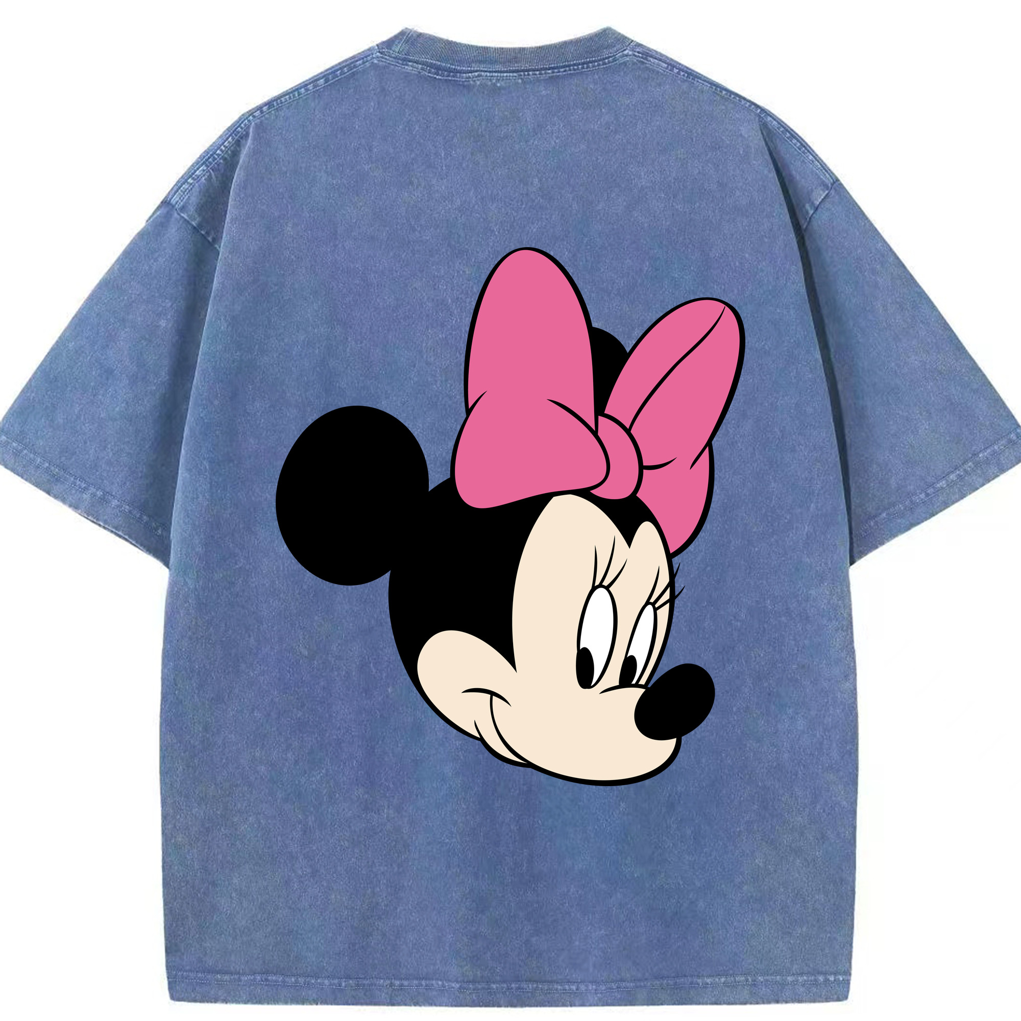 （画像用） ミッキーマウス Mickey Mouse 綿100% ヴィンテージ風 半袖Tシャツ（背面プリント）