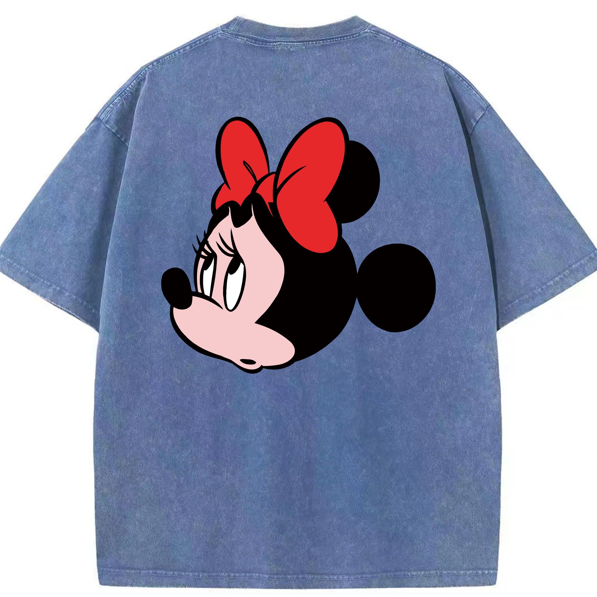 （画像用） ミッキーマウス Mickey Mouse 綿100% ヴィンテージ風 半袖Tシャツ（背面プリント）