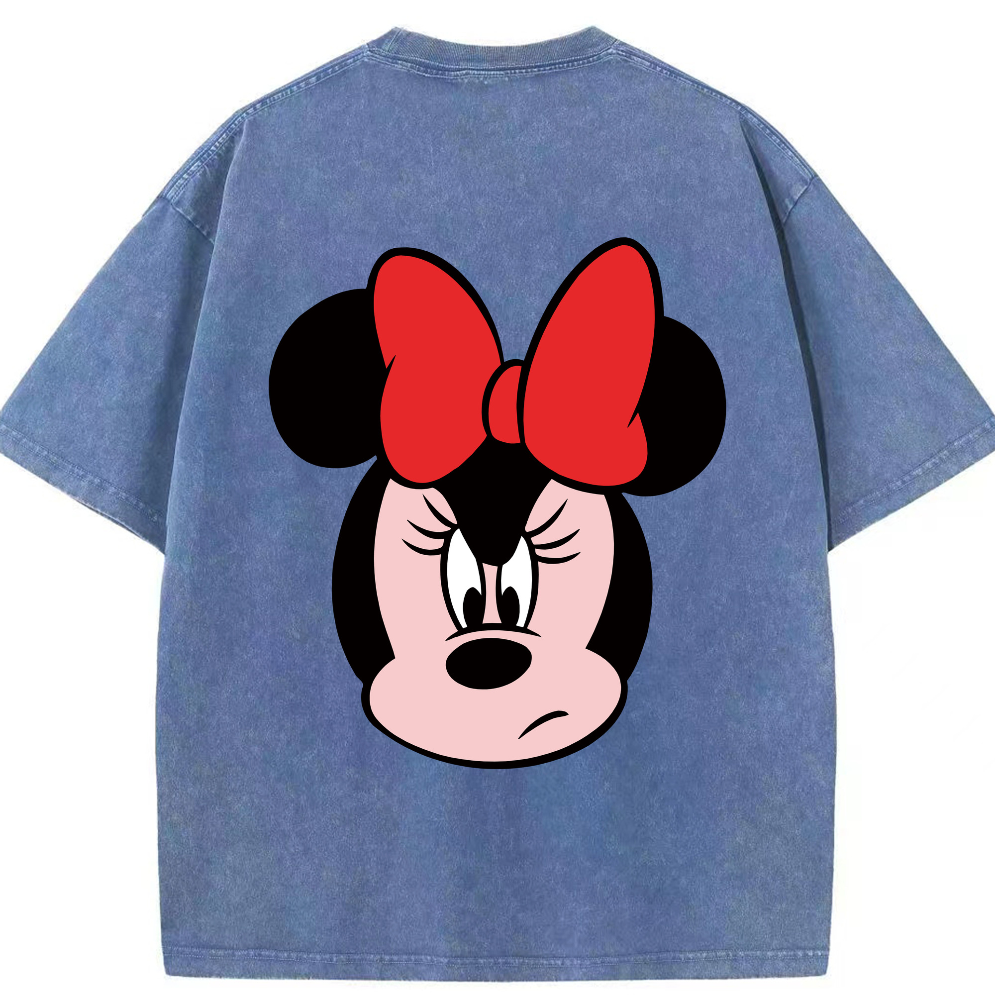 （画像用） ミッキーマウス Mickey Mouse 綿100% ヴィンテージ風 半袖Tシャツ（背面プリント）