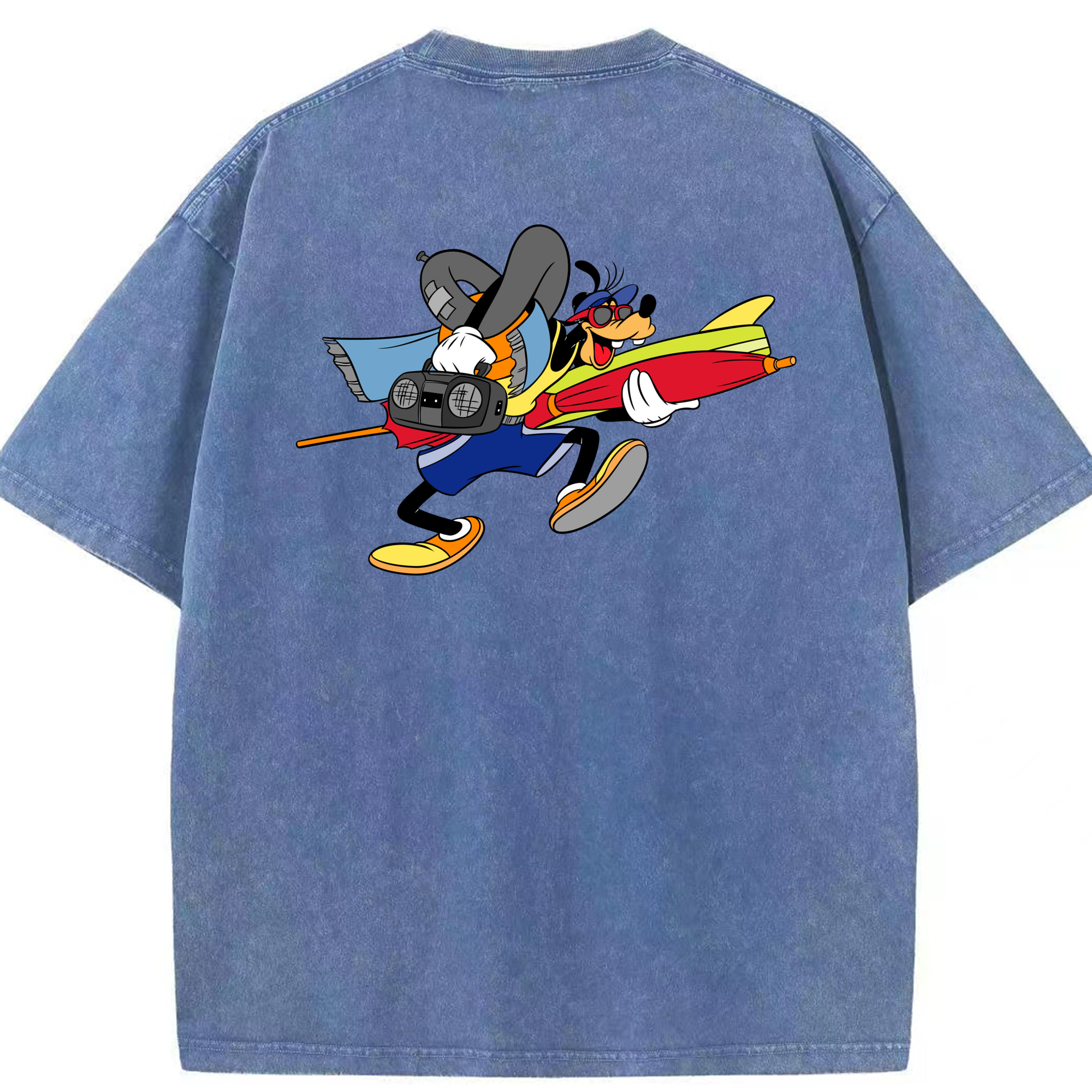 （画像用） ミッキーマウス Mickey Mouse 綿100% ヴィンテージ風 半袖Tシャツ（背面プリント）