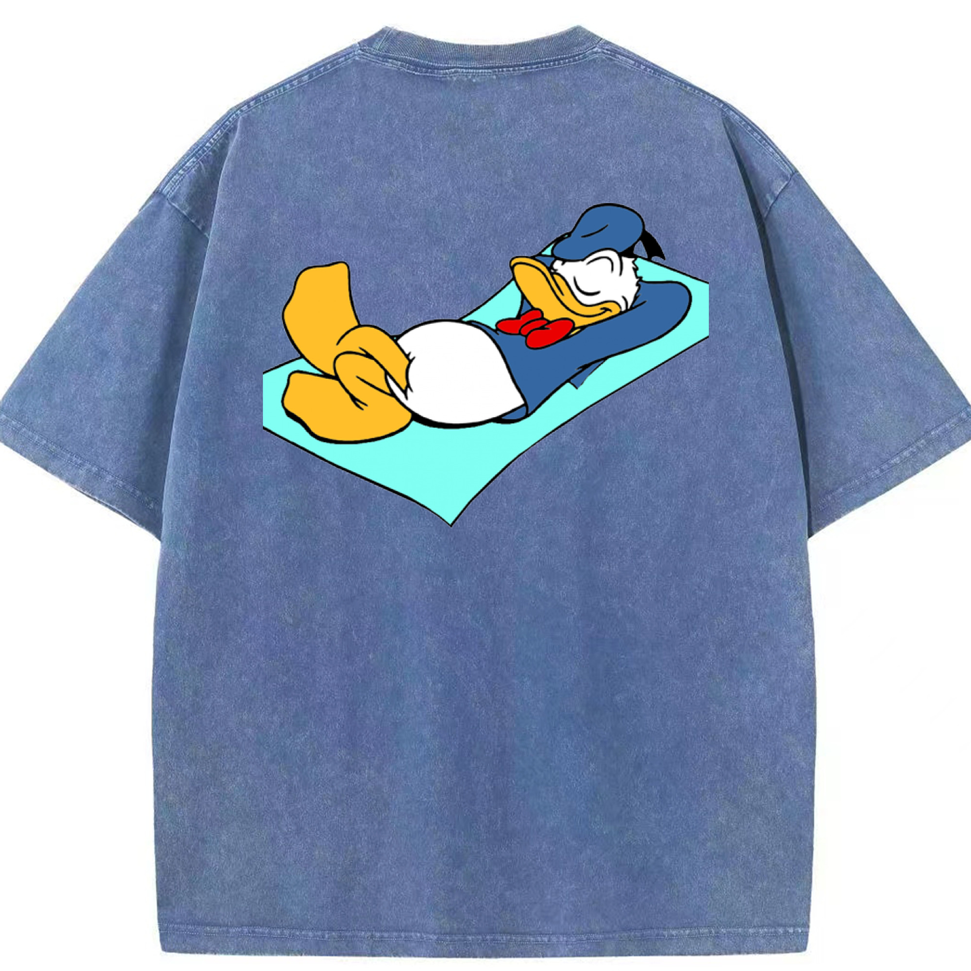 （画像用） ミッキーマウス Mickey Mouse 綿100% ヴィンテージ風 半袖Tシャツ（背面プリント）