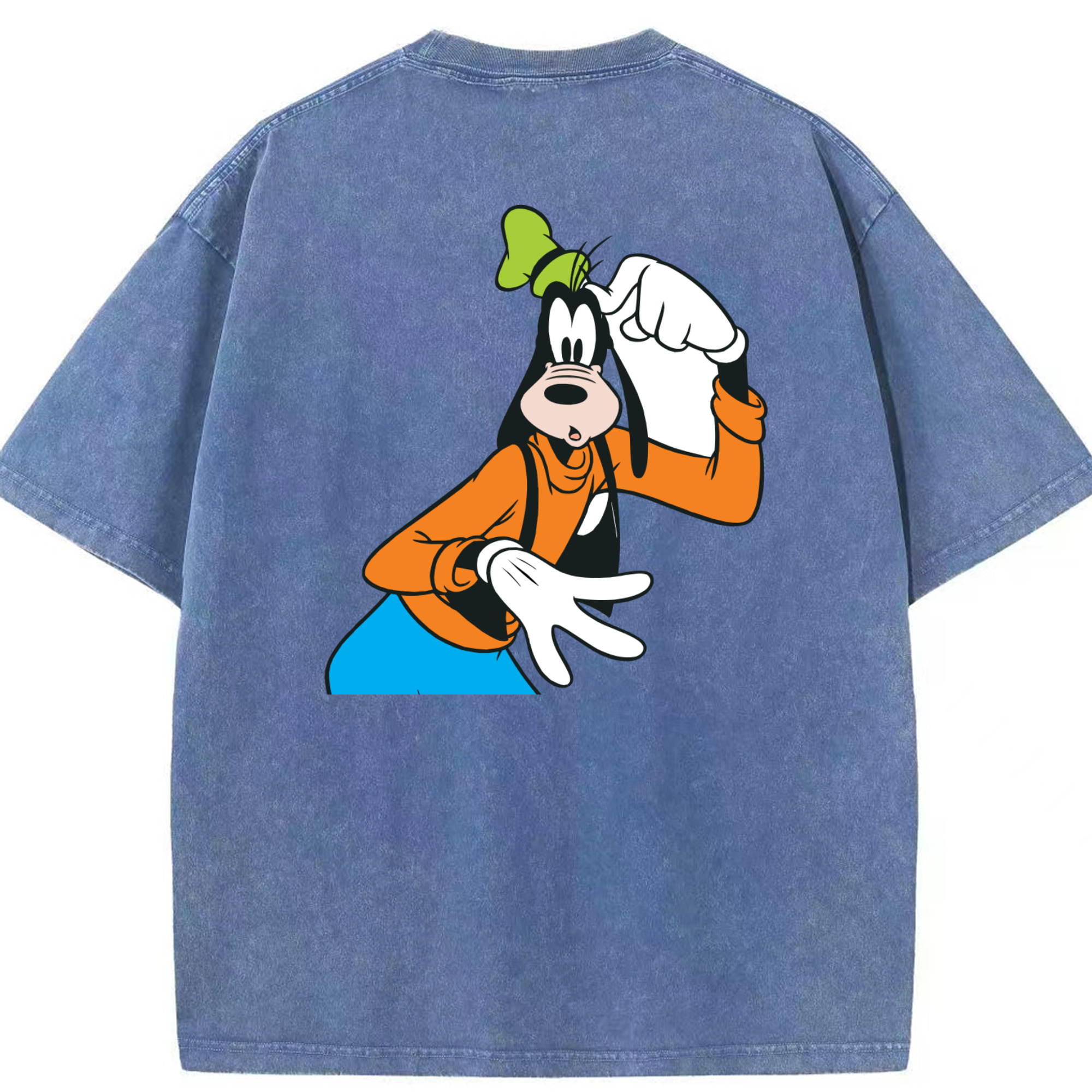 （画像用） ミッキーマウス Mickey Mouse 綿100% ヴィンテージ風 半袖Tシャツ（背面プリント）