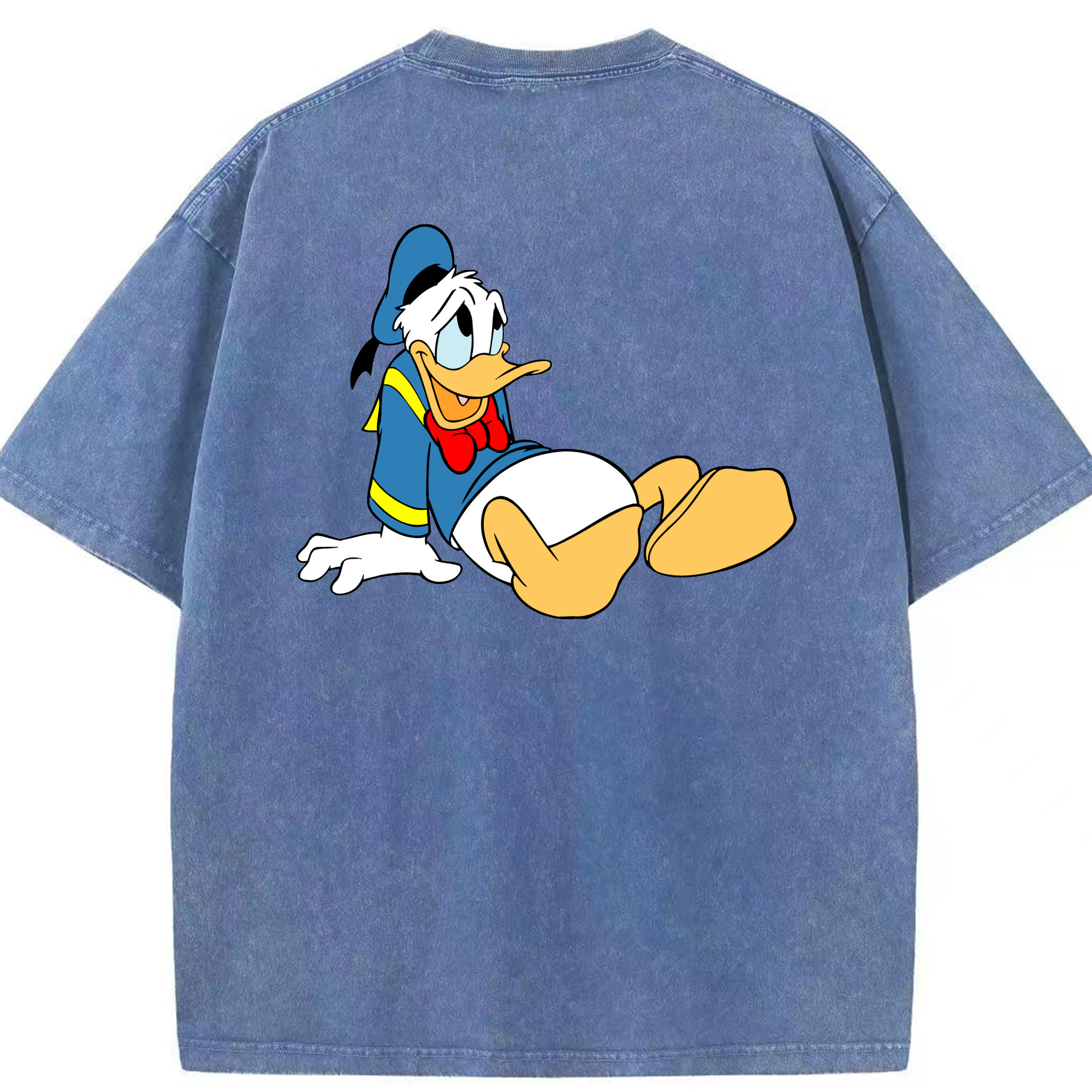 （画像用） ミッキーマウス Mickey Mouse 綿100% ヴィンテージ風 半袖Tシャツ（背面プリント）