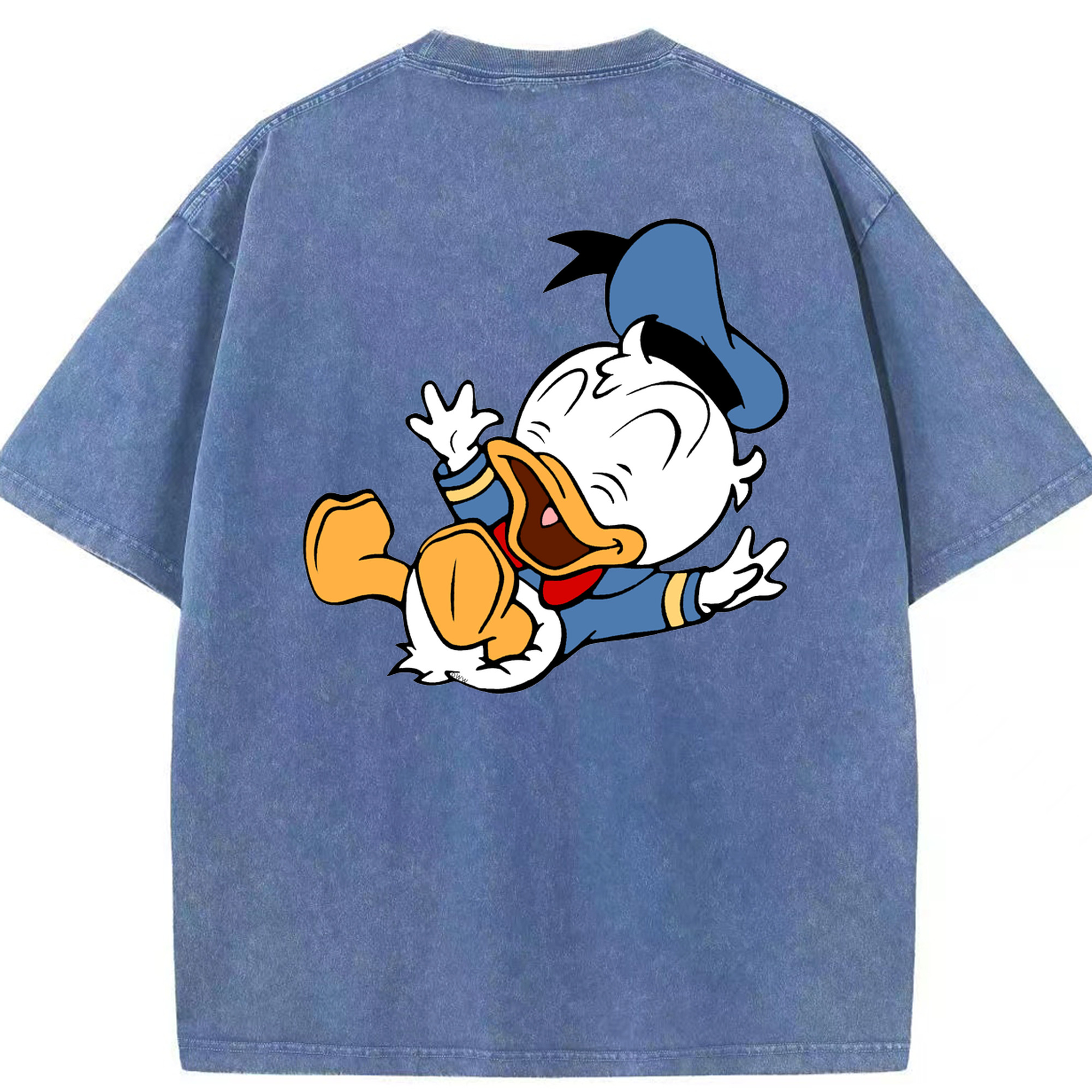 （画像用） ミッキーマウス Mickey Mouse 綿100% ヴィンテージ風 半袖Tシャツ（背面プリント）
