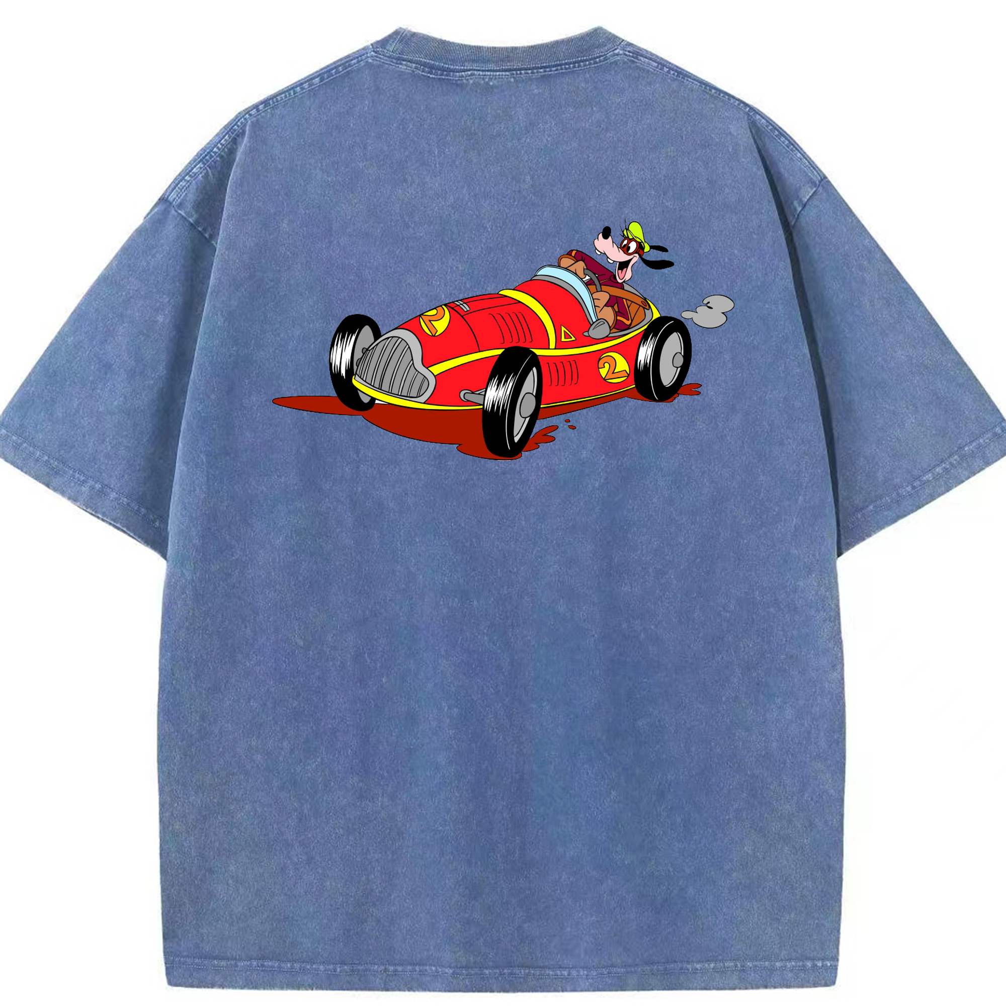 （画像用） ミッキーマウス Mickey Mouse 綿100% ヴィンテージ風 半袖Tシャツ（背面プリント）