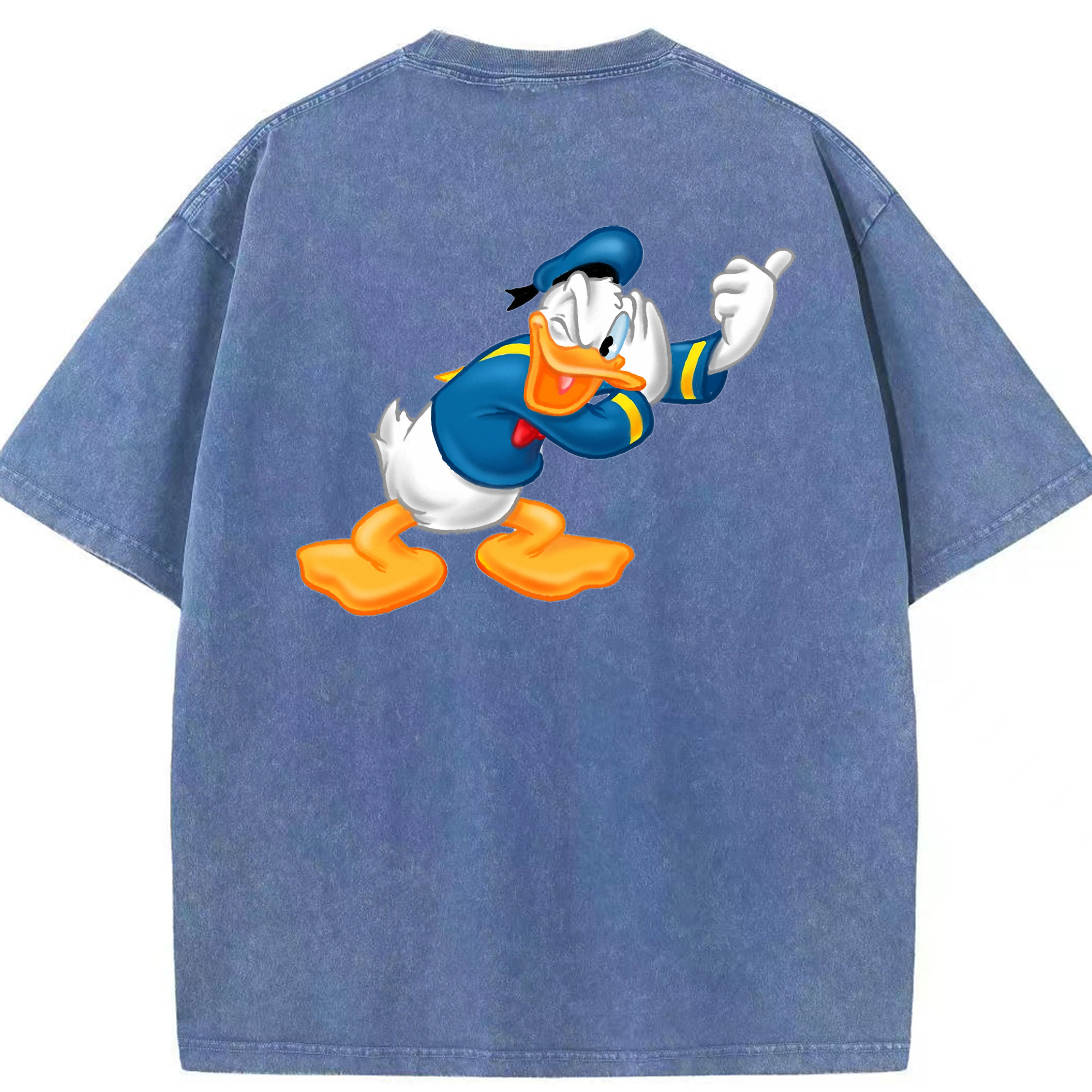（画像用） ミッキーマウス Mickey Mouse 綿100% ヴィンテージ風 半袖Tシャツ（背面プリント）