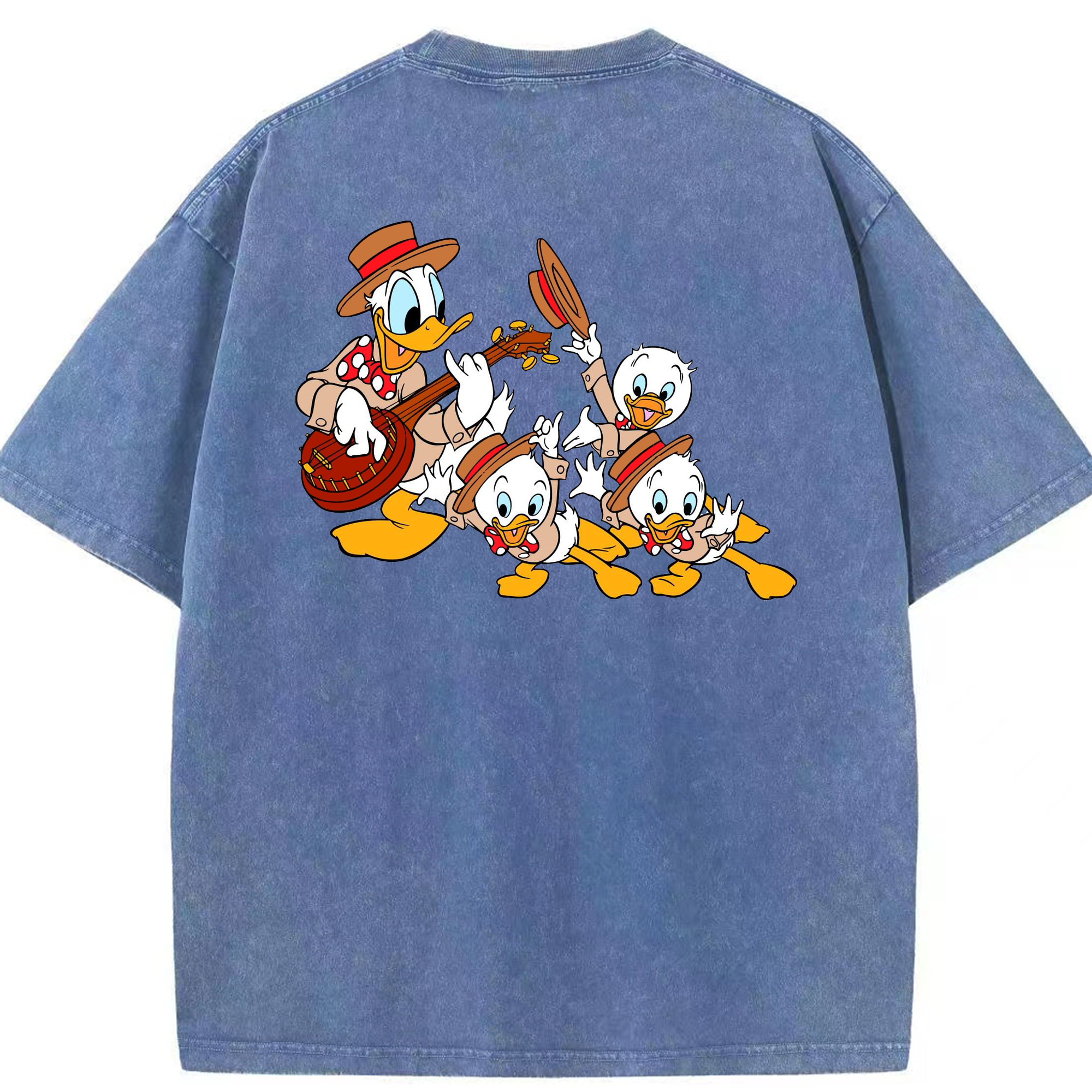 （画像用） ミッキーマウス Mickey Mouse 綿100% ヴィンテージ風 半袖Tシャツ（背面プリント）