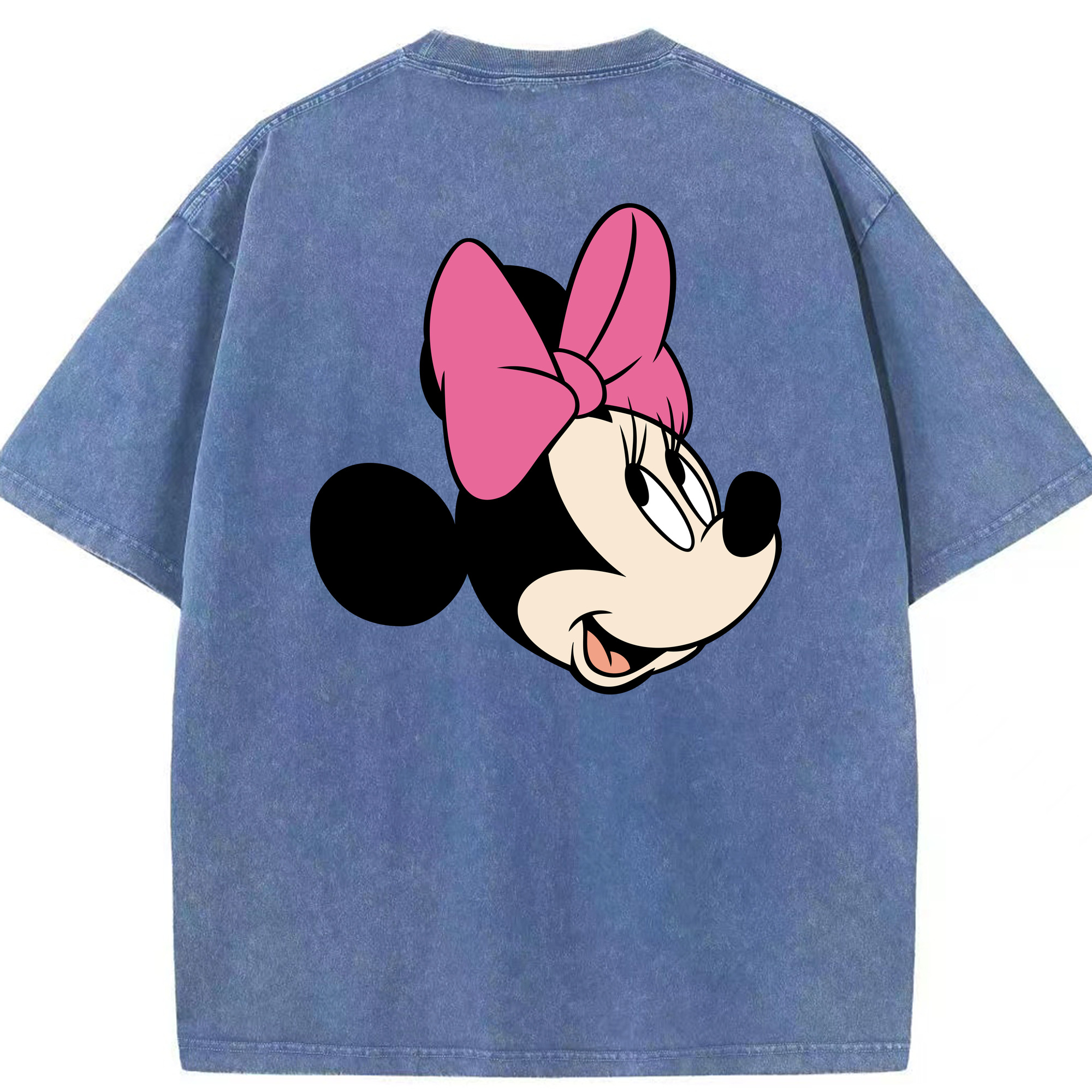 （画像用） ミッキーマウス Mickey Mouse 綿100% ヴィンテージ風 半袖Tシャツ（背面プリント）