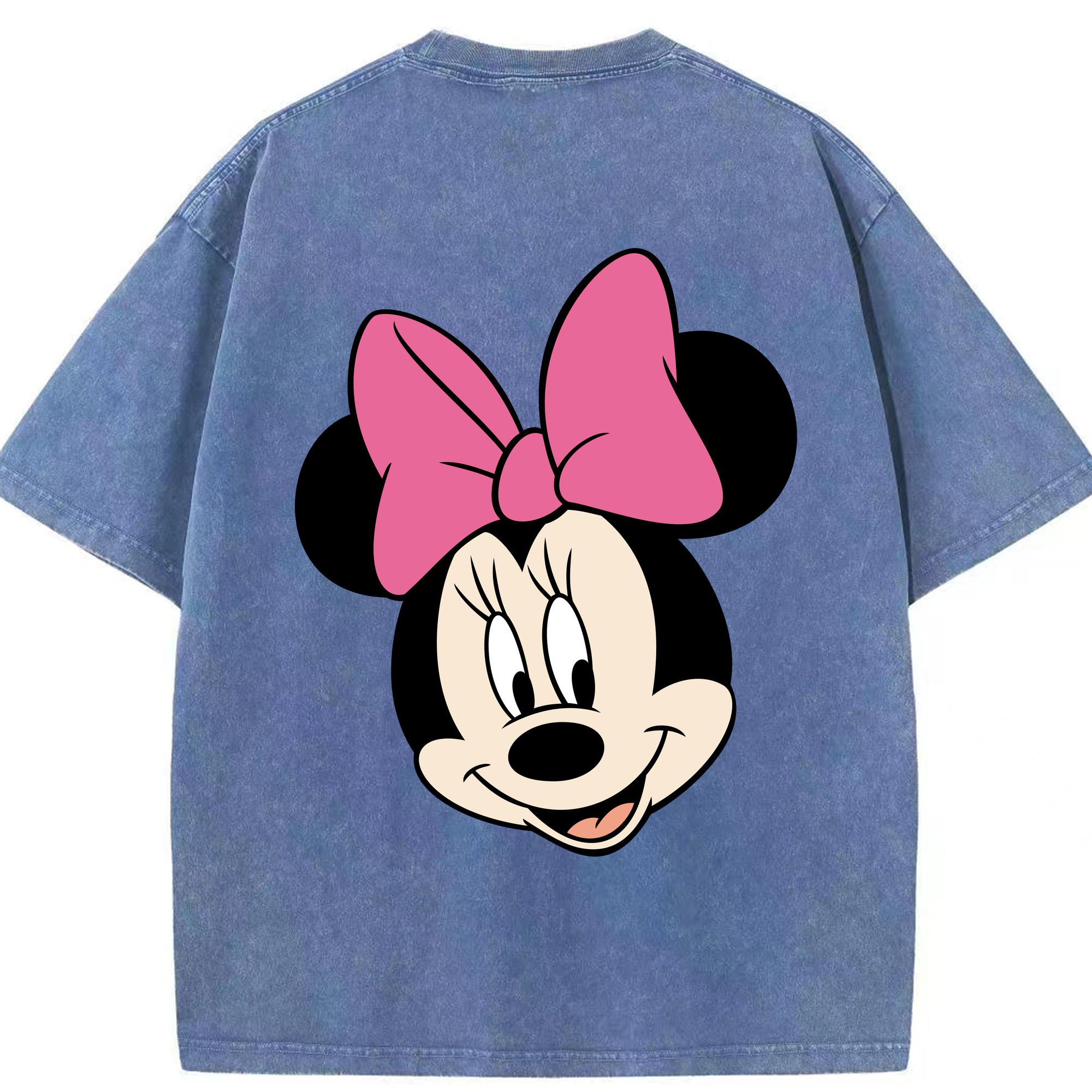 （画像用） ミッキーマウス Mickey Mouse 綿100% ヴィンテージ風 半袖Tシャツ（背面プリント）