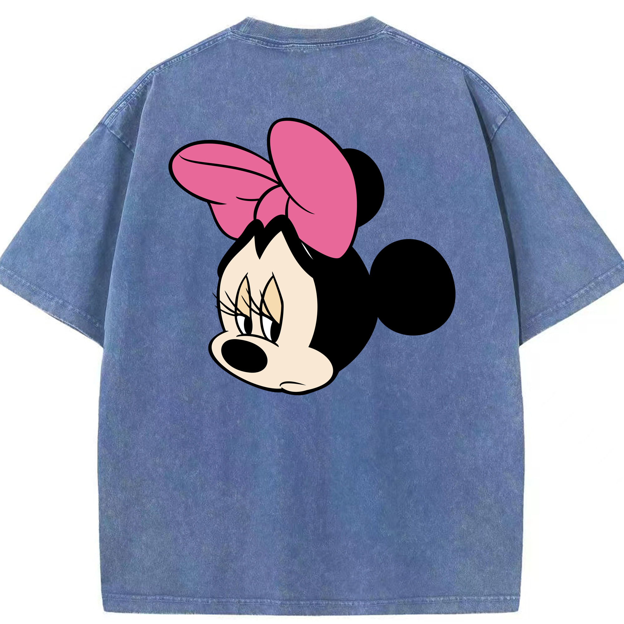 （画像用） ミッキーマウス Mickey Mouse 綿100% ヴィンテージ風 半袖Tシャツ（背面プリント）